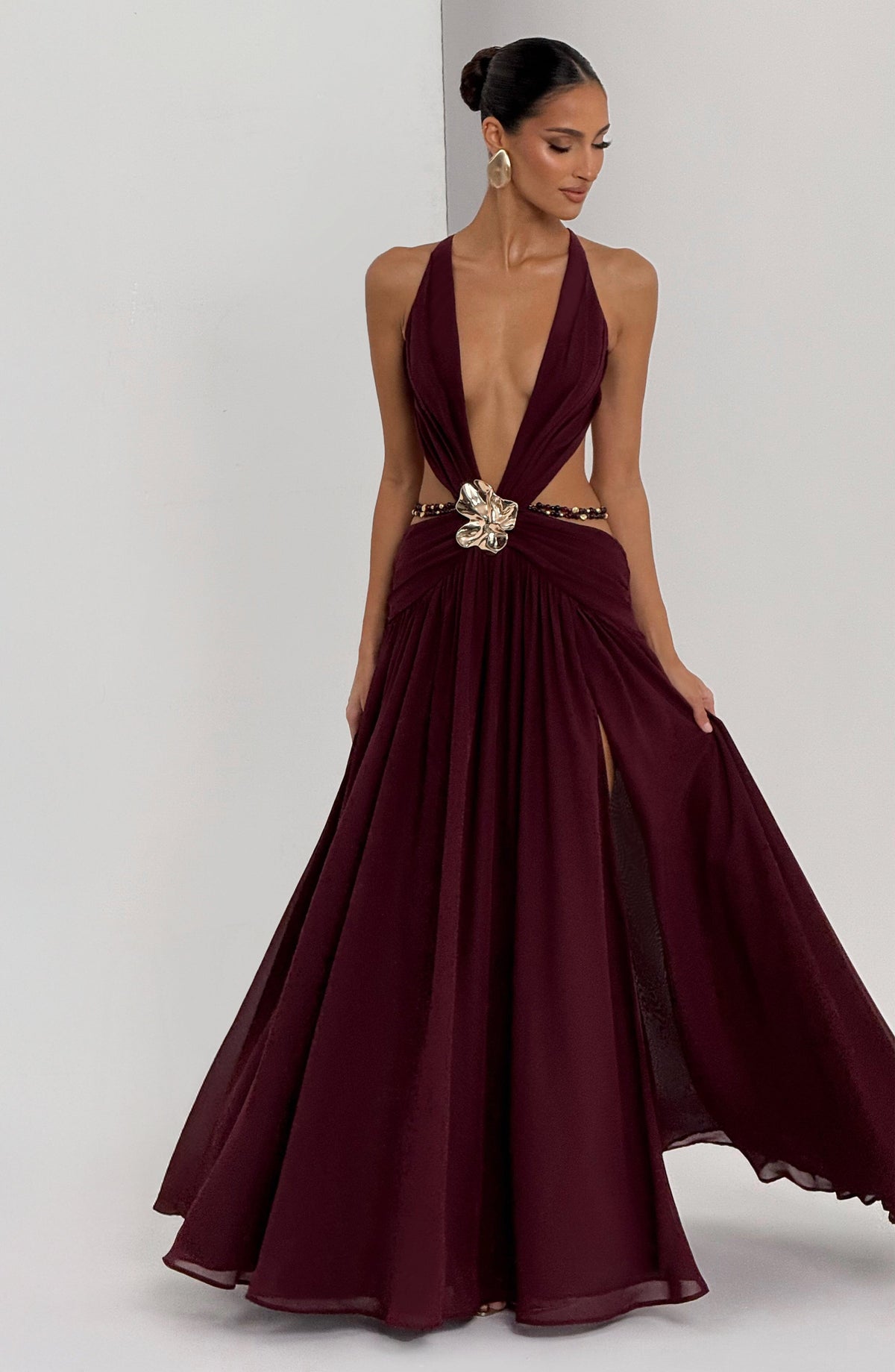 Belavie Indiannella Maxi Dress - Cherry Lacquer
