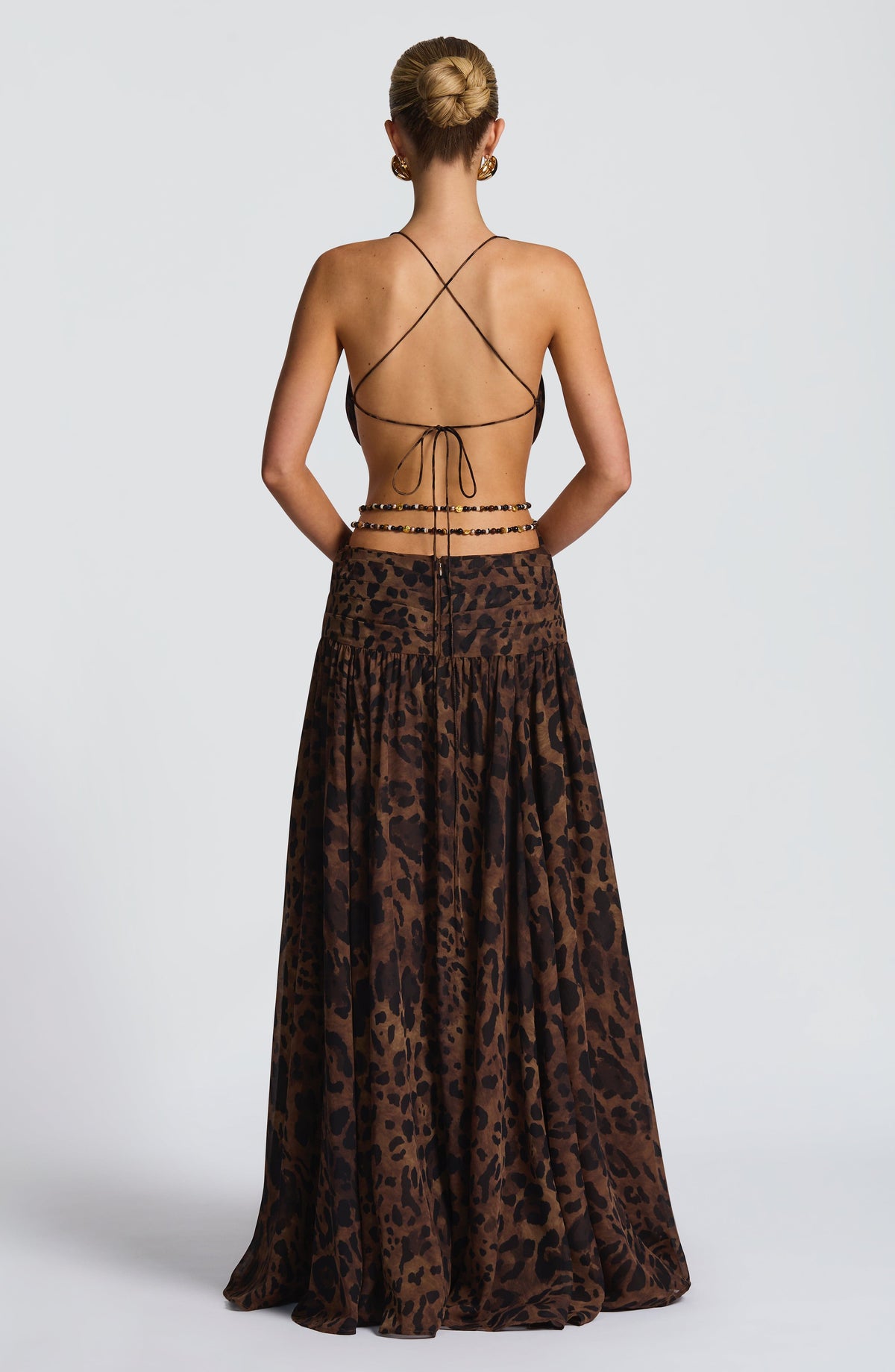 Belavie Indiannella Maxi Dress - Leopard Print