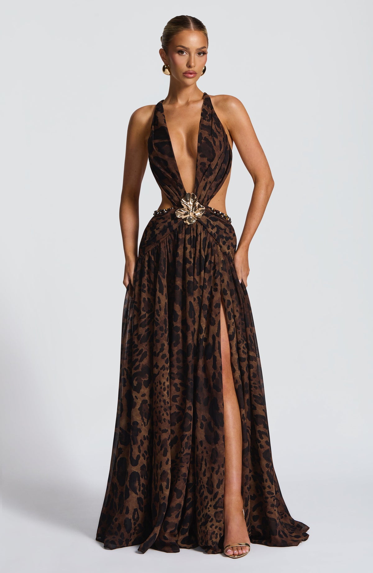Belavie Indiannella Maxi Dress - Leopard Print
