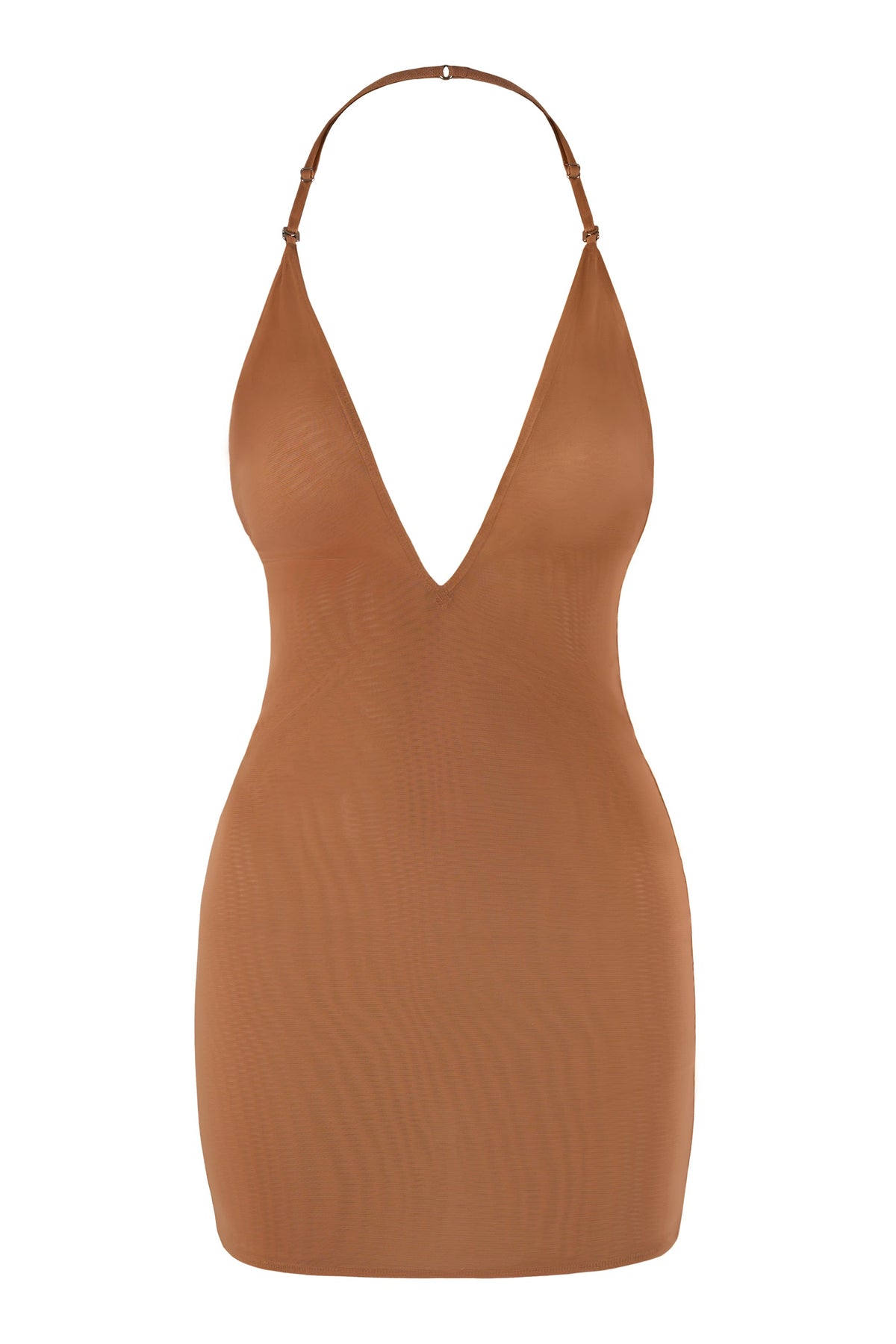 Belavie Intimates Soft Mesh Multiway Mini Dress in Honey