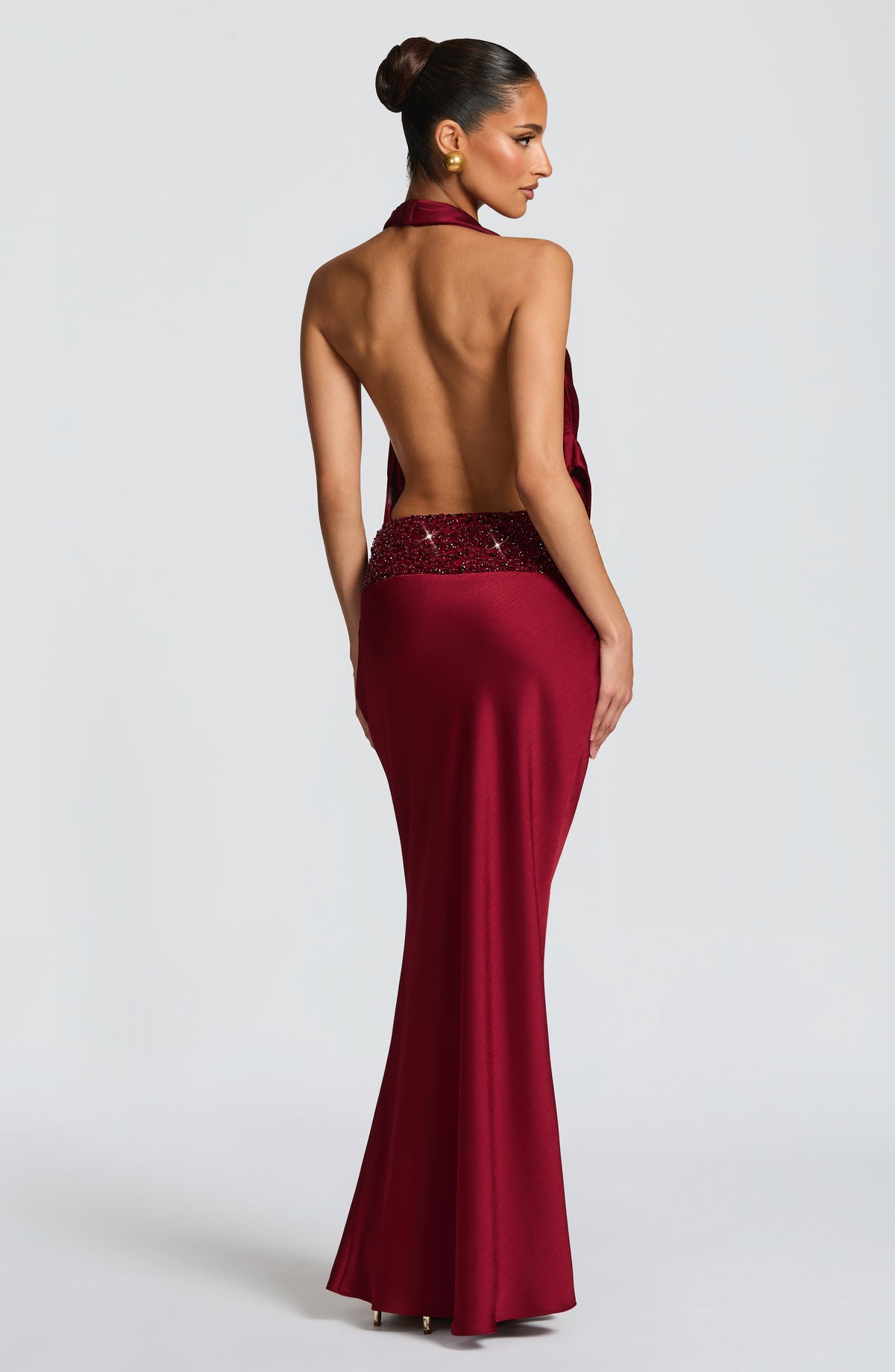 Belavie Irella Maxi Skirt - Burgundy