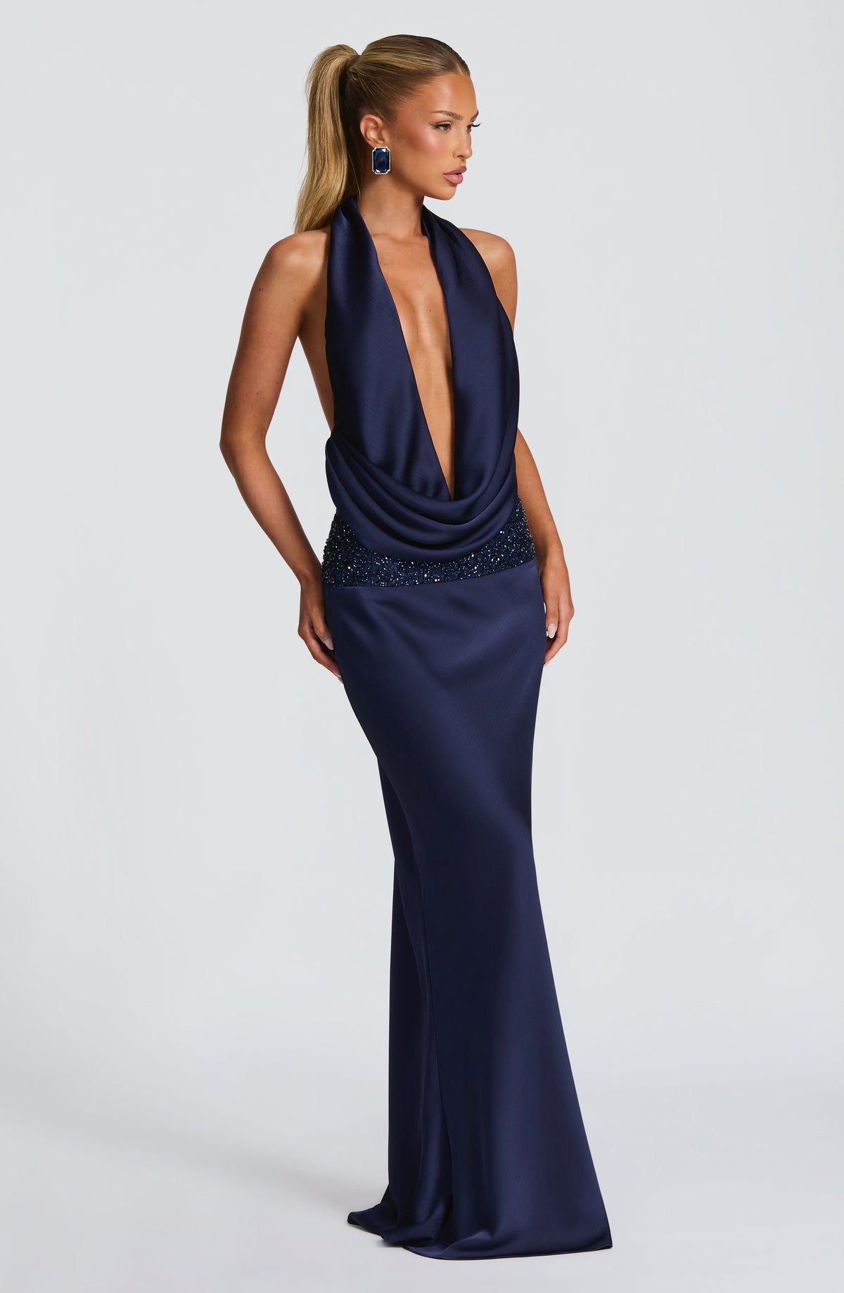 Belavie Irella Maxi Skirt - Navy