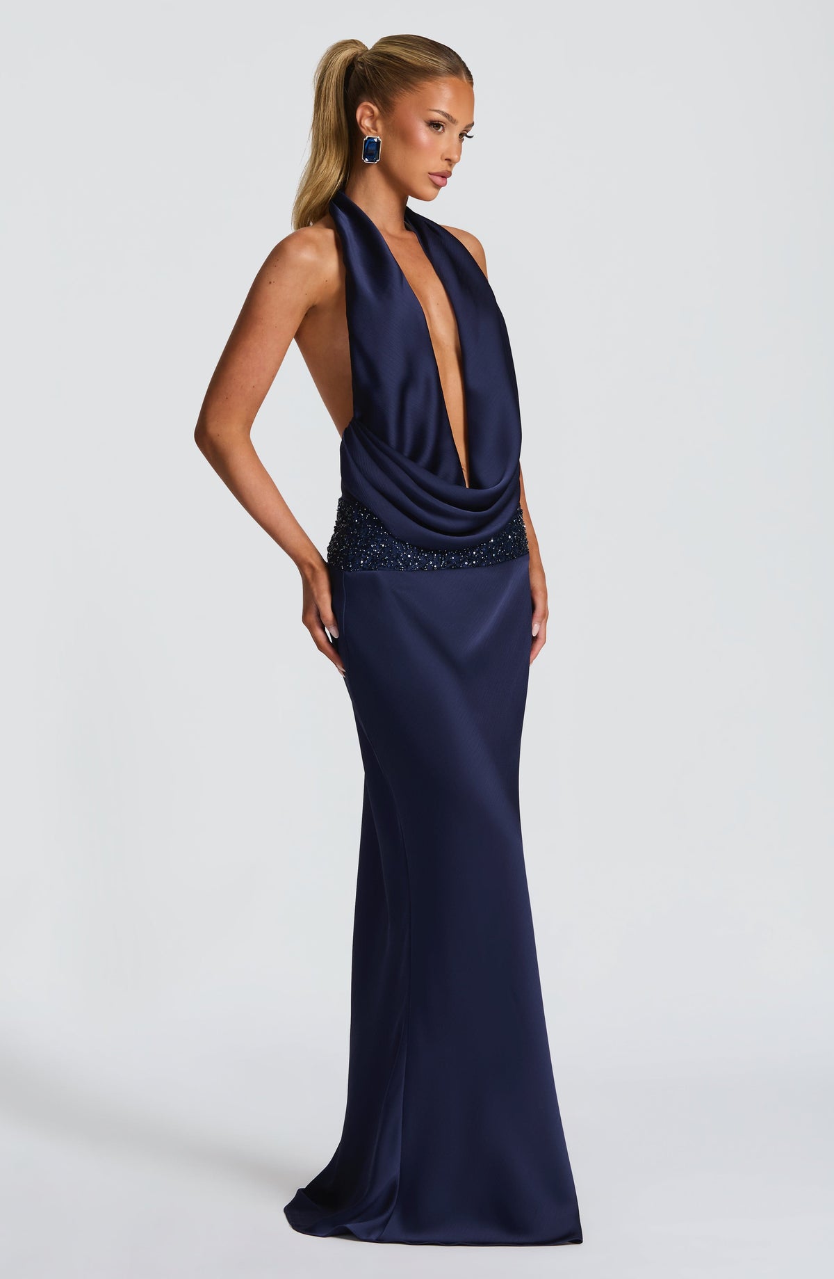 Belavie Irella Maxi Skirt - Navy