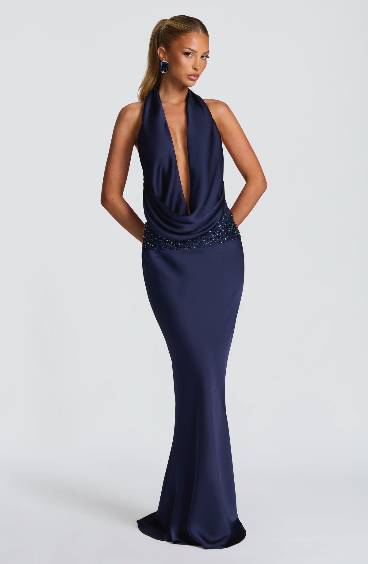 Belavie Irella Maxi Skirt - Navy
