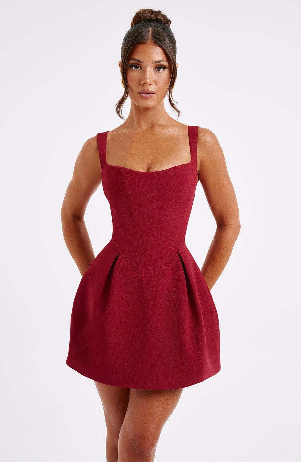 Belavie Janiya Mini Dress - Wine