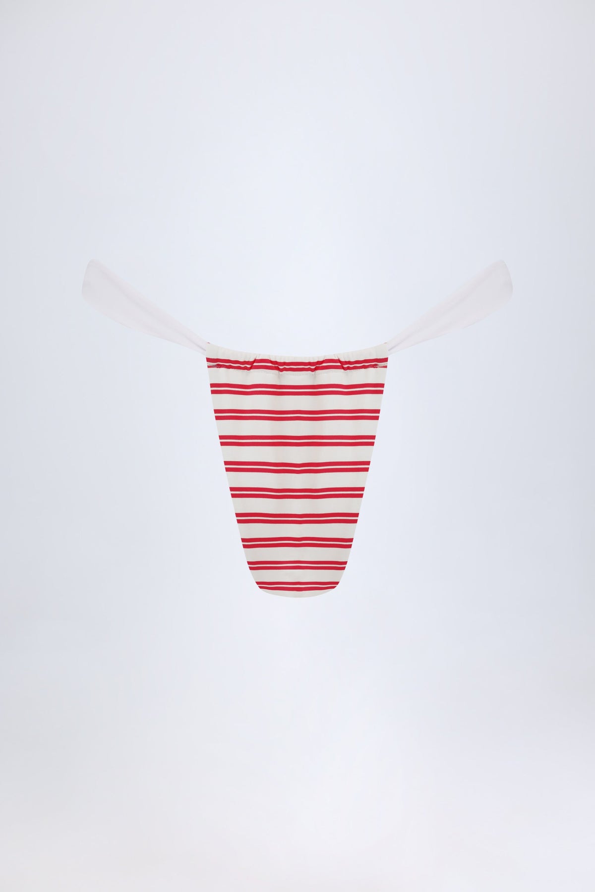 Belavie Kauae Ruched Cheeky Bikini Bottoms in Cherry Red