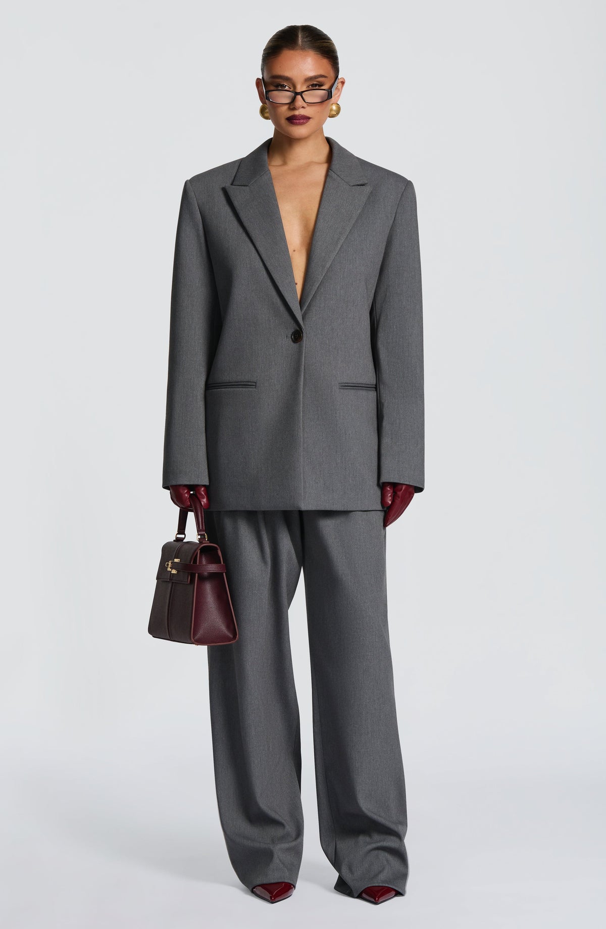 Belavie Kirstia Pants - Grey Marl