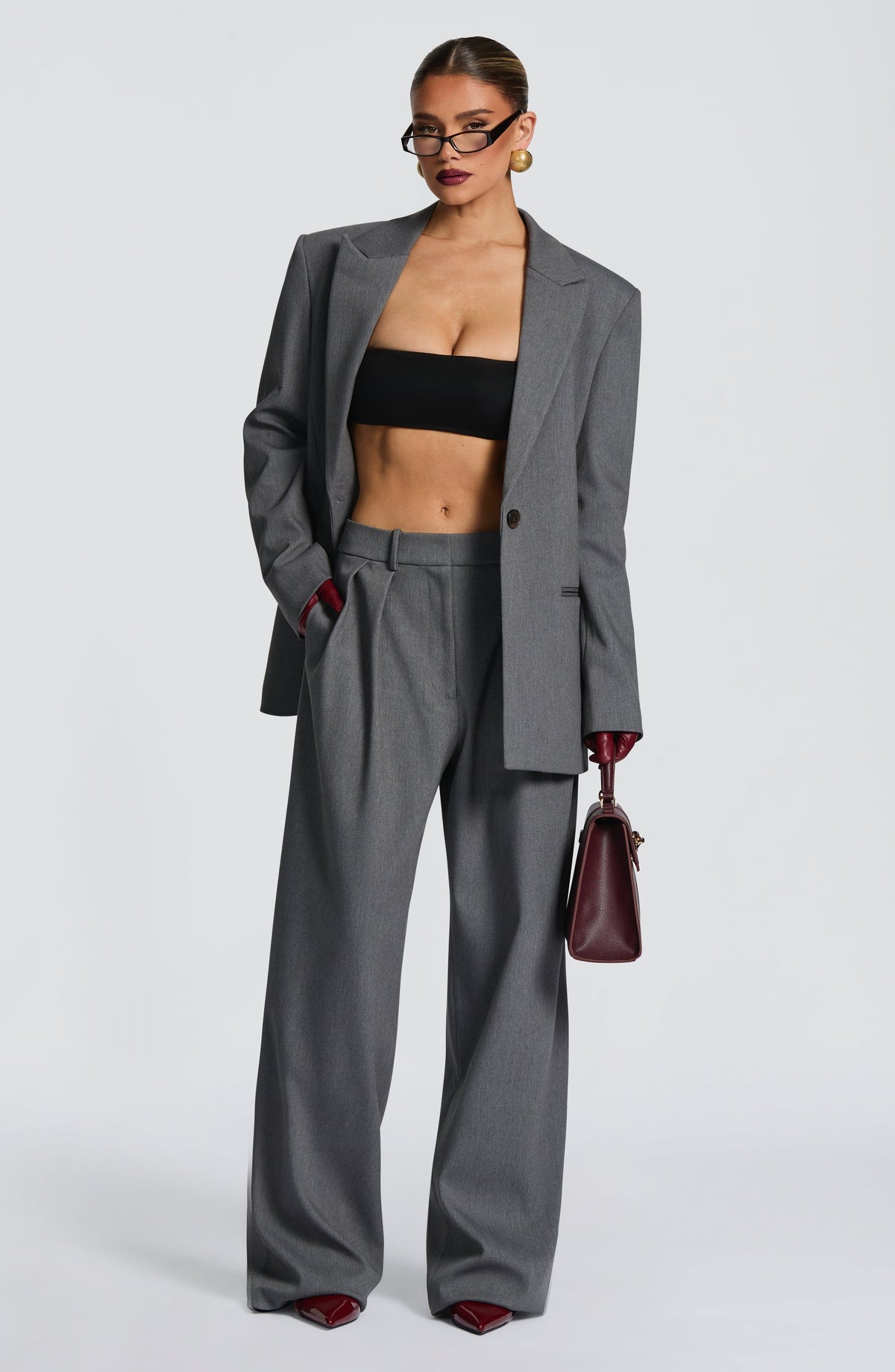 Belavie Kirstia Pants - Grey Marl