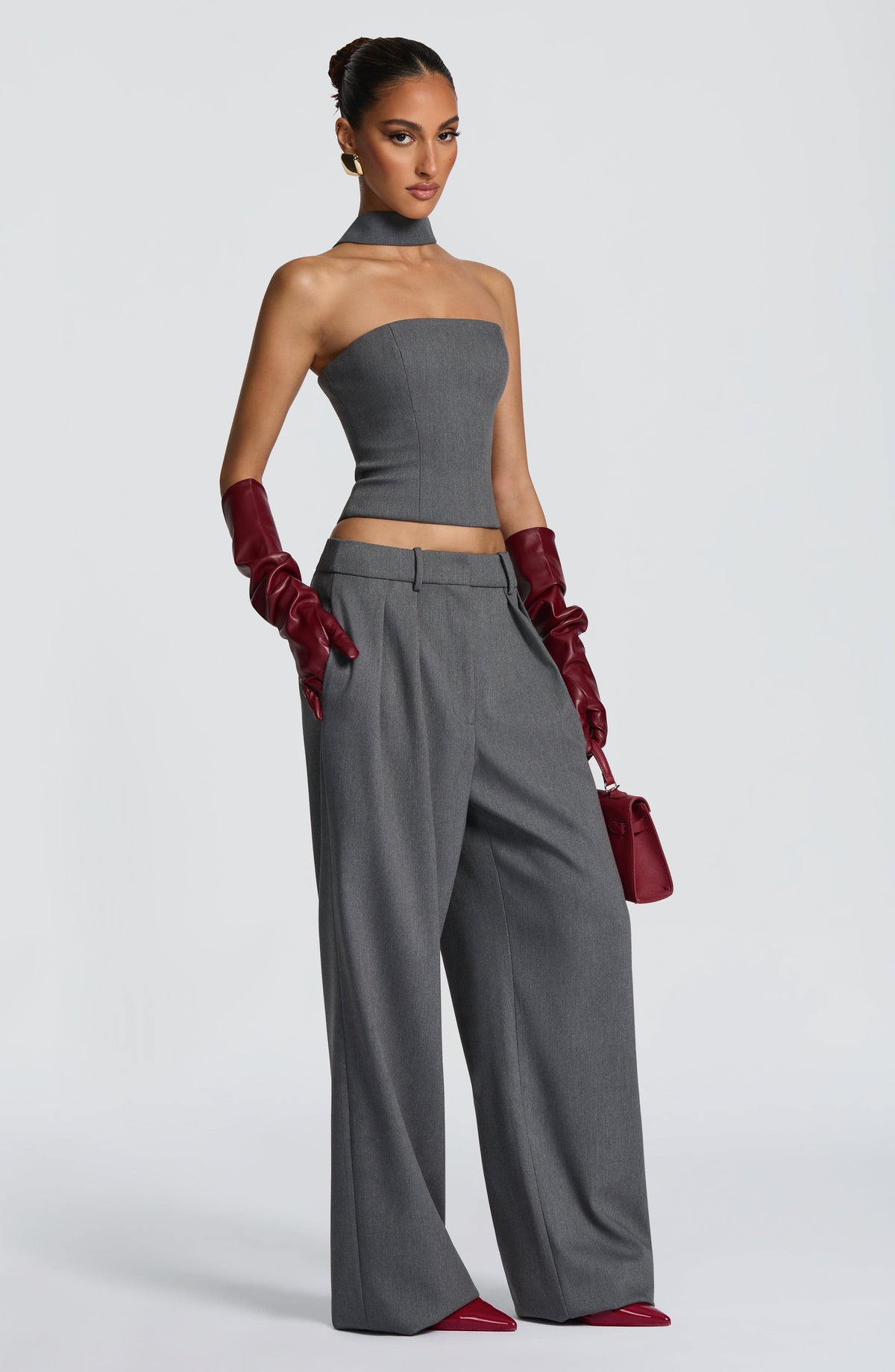 Belavie Kirstia Pants - Grey Marl