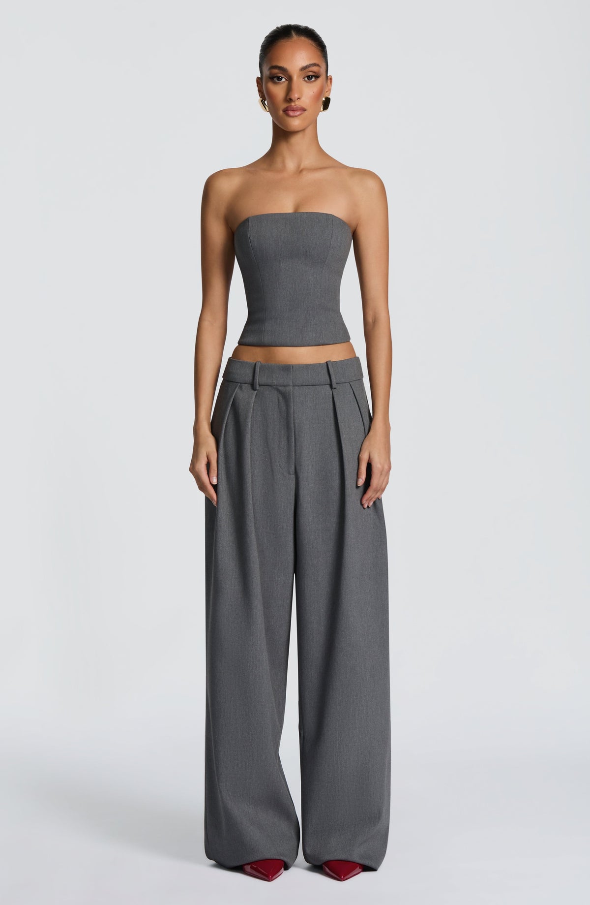 Belavie Kirstia Pants - Grey Marl