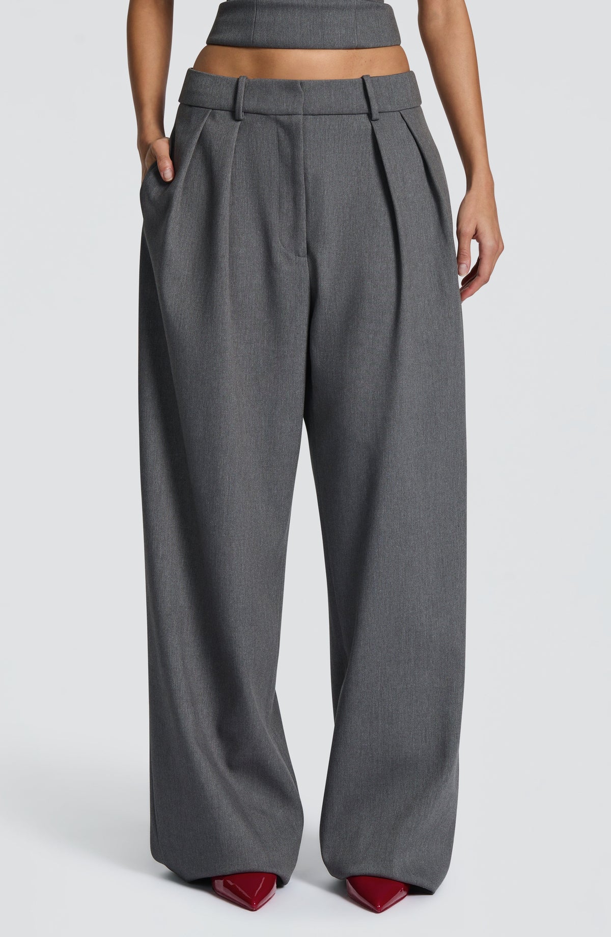 Belavie Kirstia Pants - Grey Marl