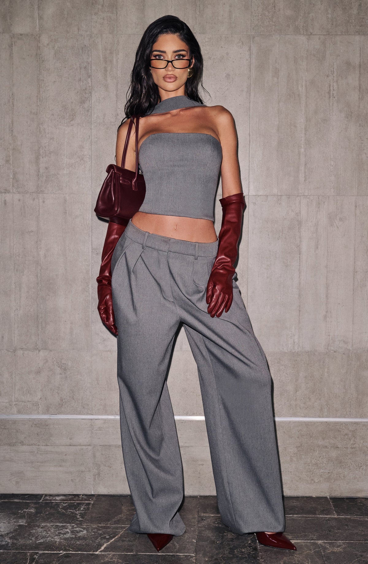Belavie Kirstia Pants - Grey Marl