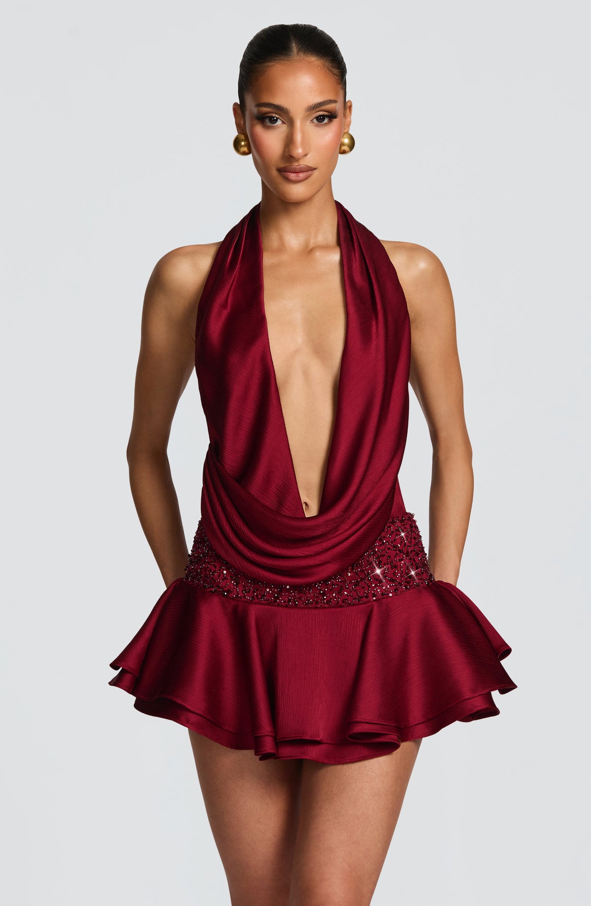 Belavie Larella Skort - Burgundy