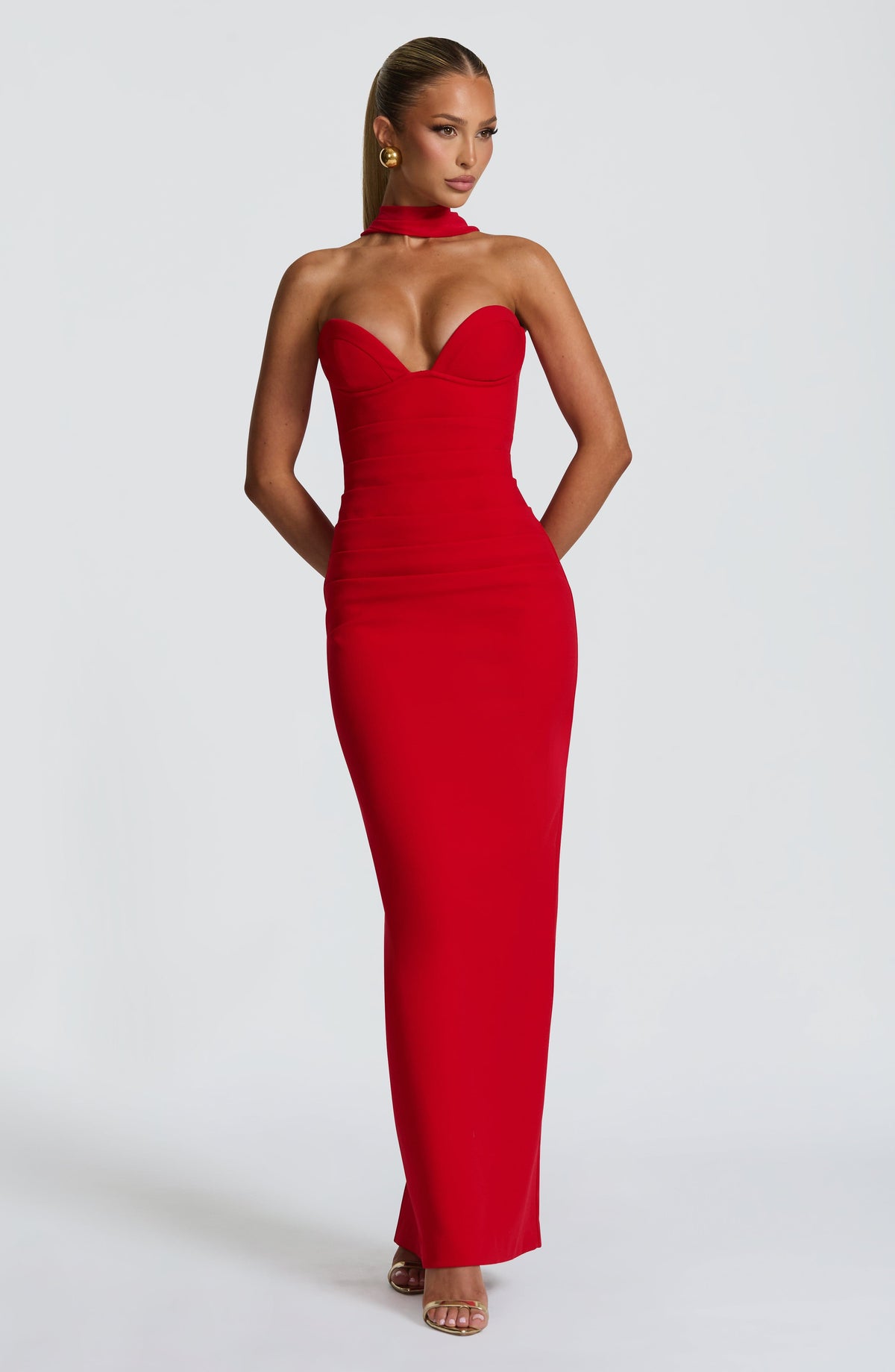 Belavie Lindsie Maxi Dress - Red