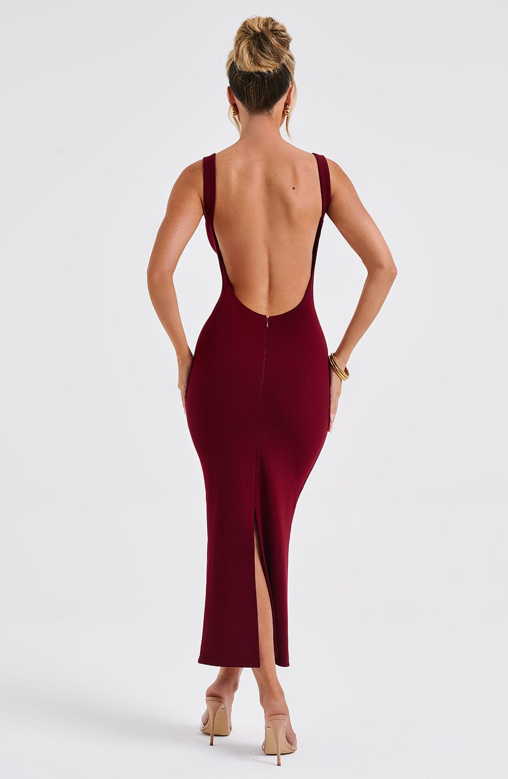 Belavie Lucindella Midi Dress - Burgundy