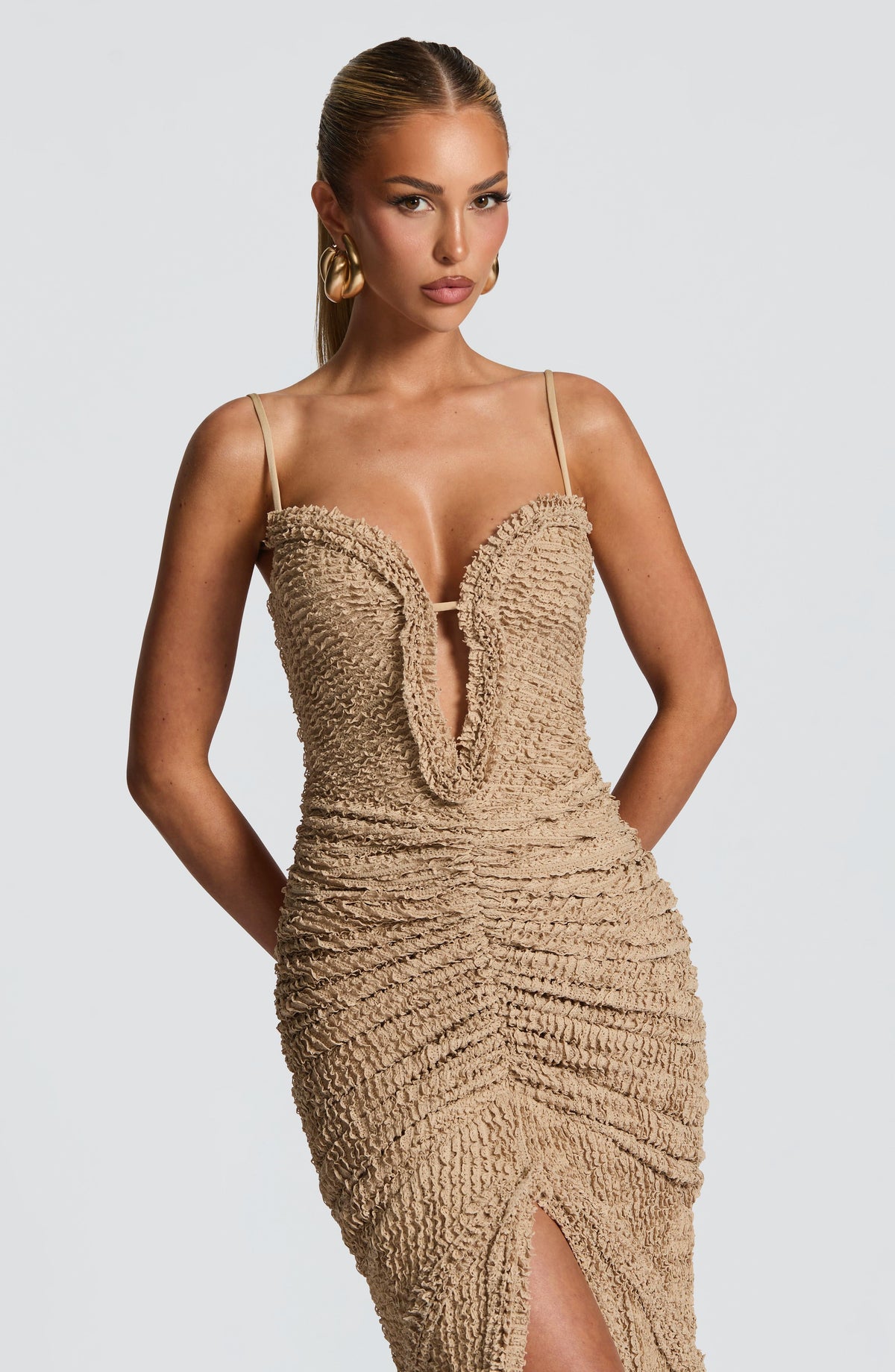 Belavie Lysandrella Maxi Dress - Beige