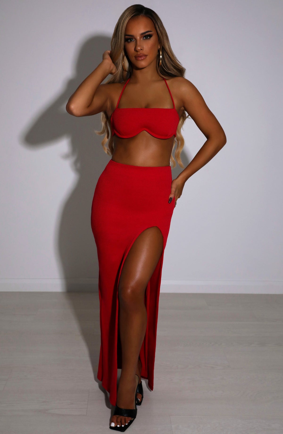 Belavie Marianella Maxi Skirt - Red