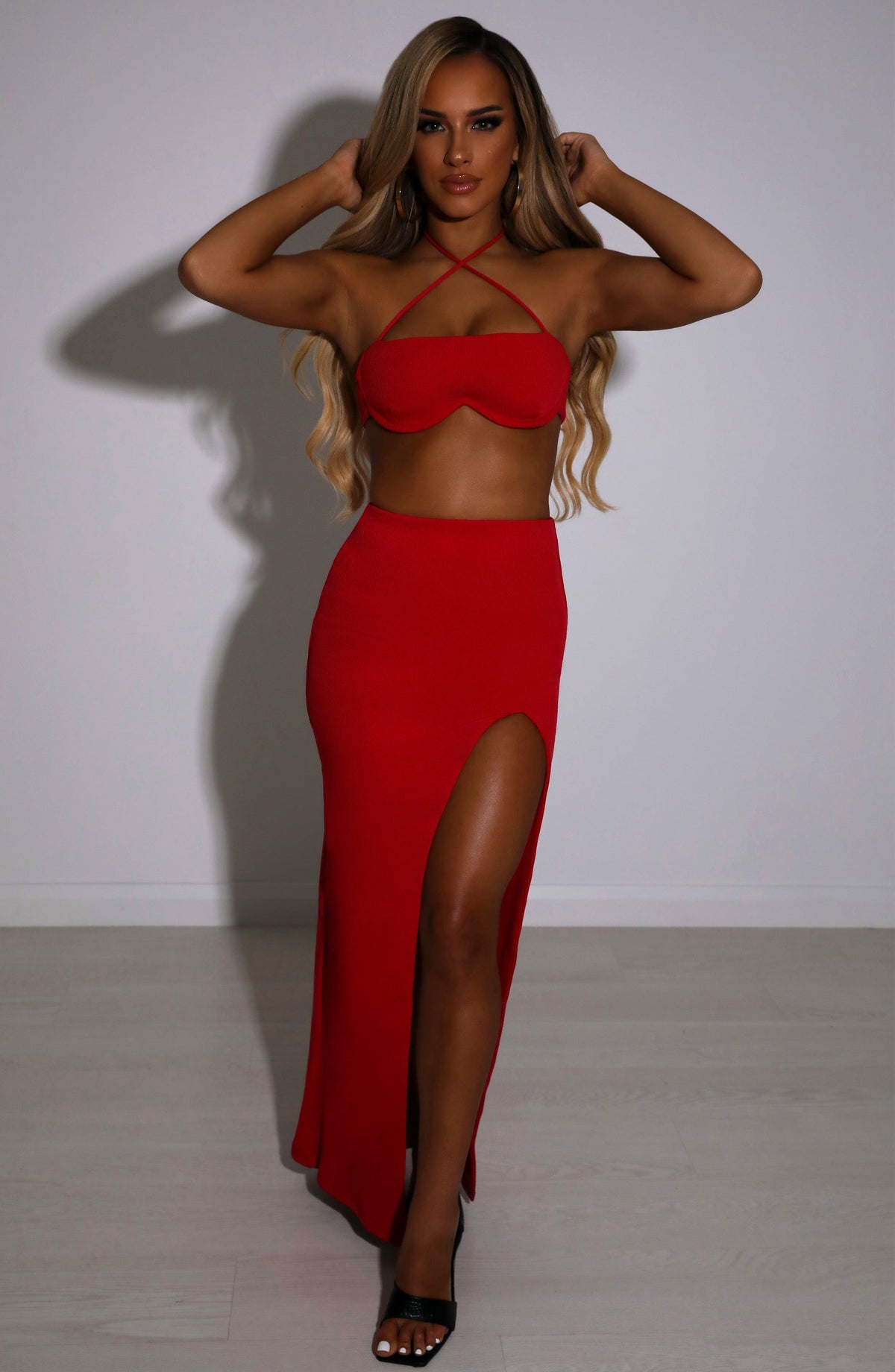 Belavie Marianella Maxi Skirt - Red
