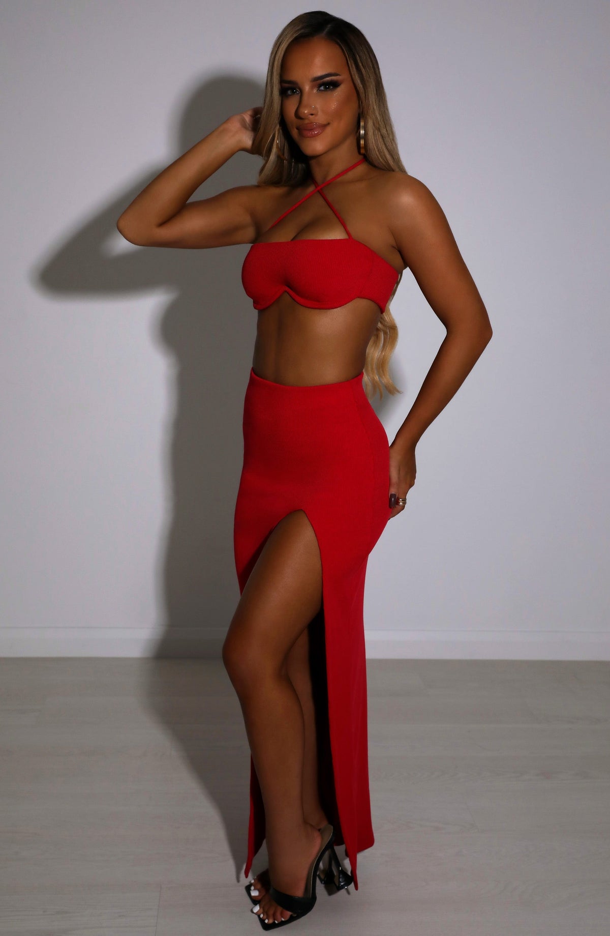 Belavie Marianella Maxi Skirt - Red