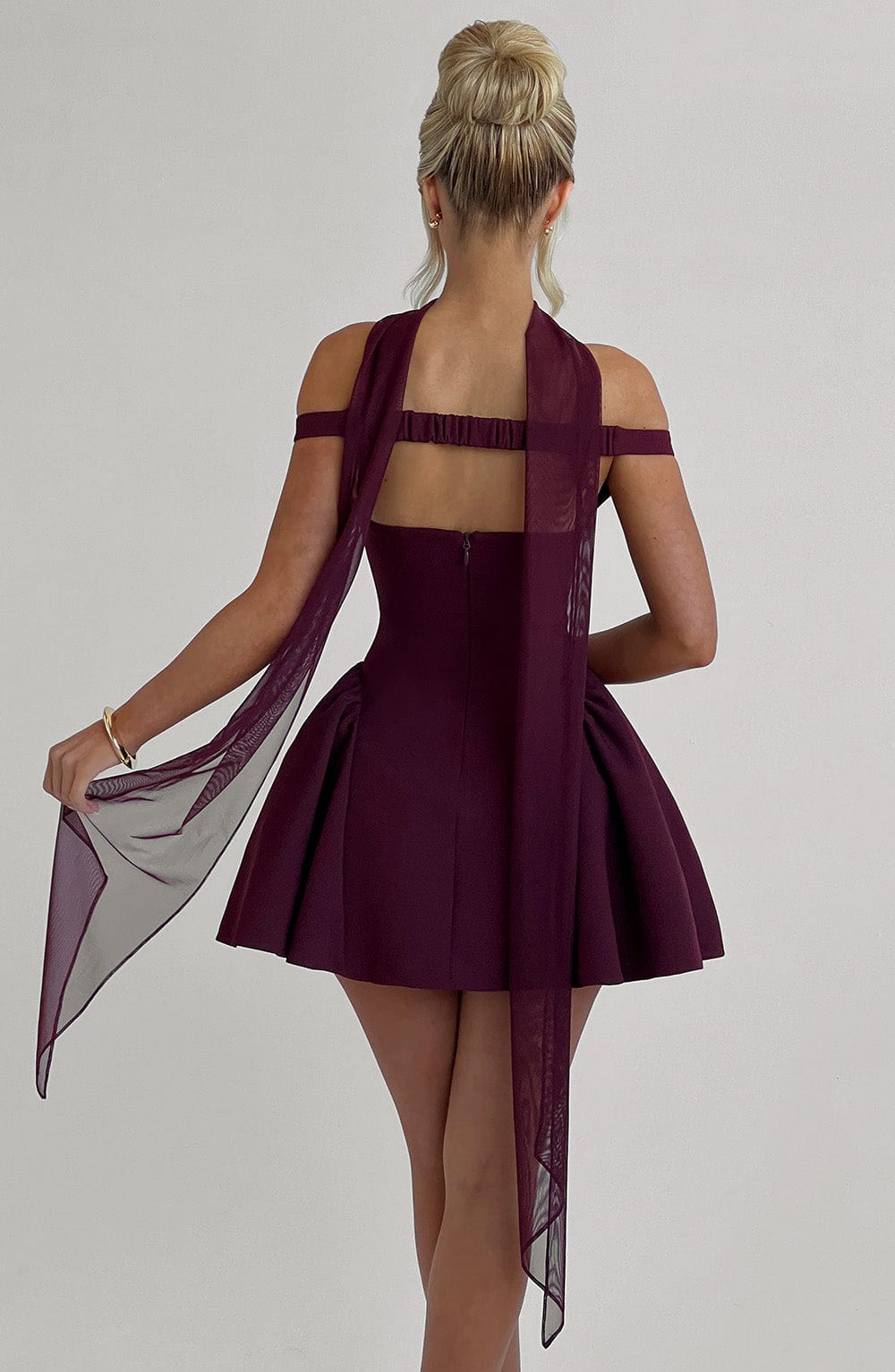 Belavie Marlella Mini Dress - Cherry Lacquer