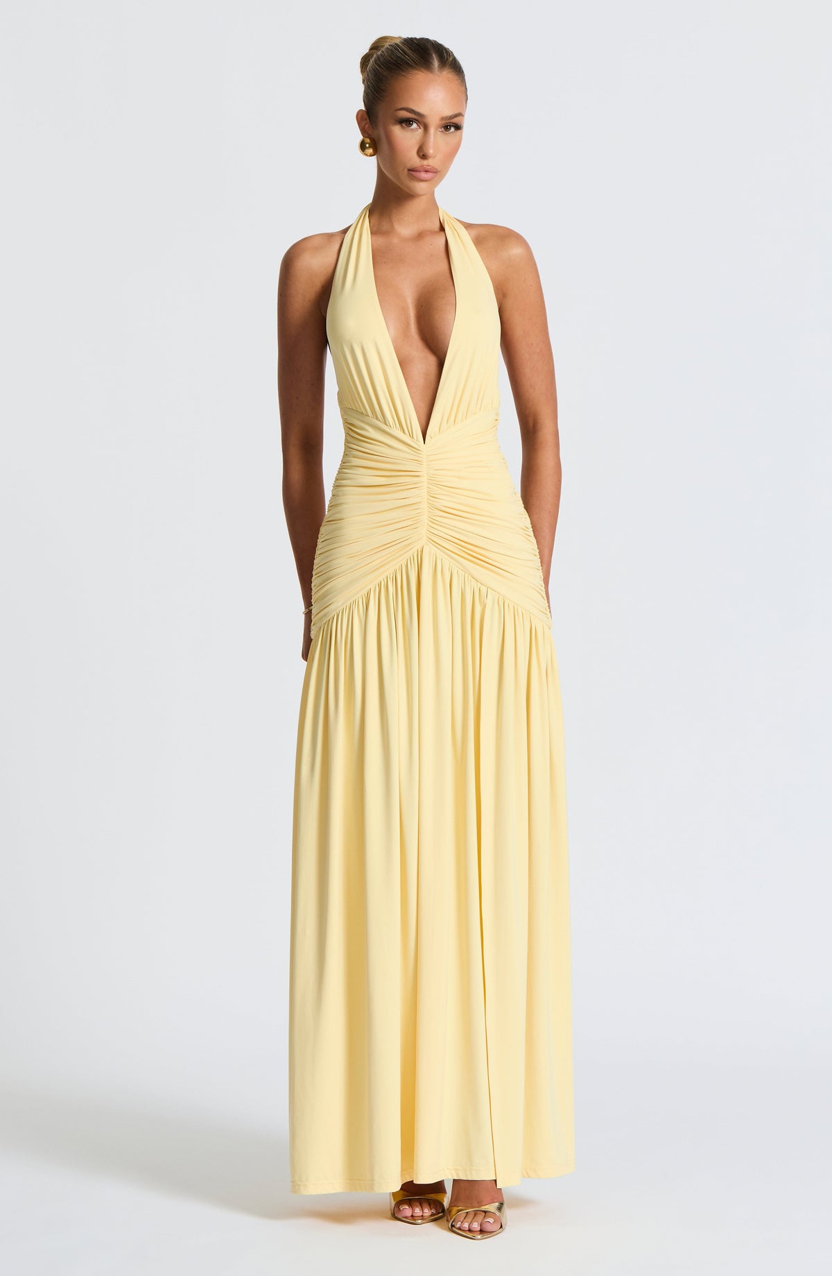 Belavie Melaniella Maxi Dress - Lemon