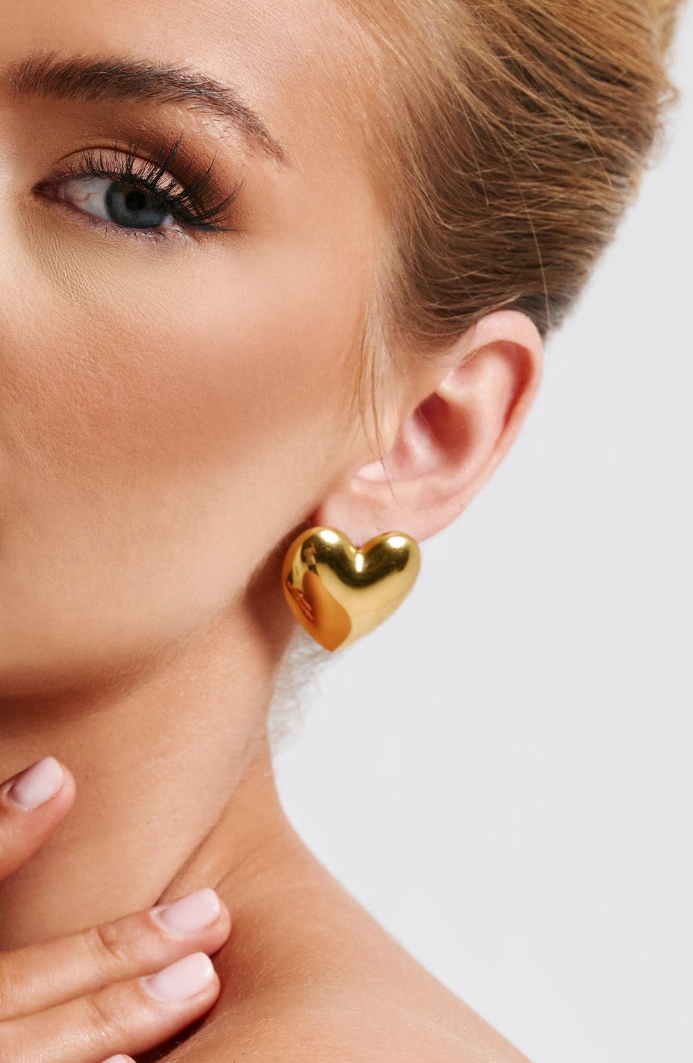 Belavie Milanne Heart Earrings - Gold
