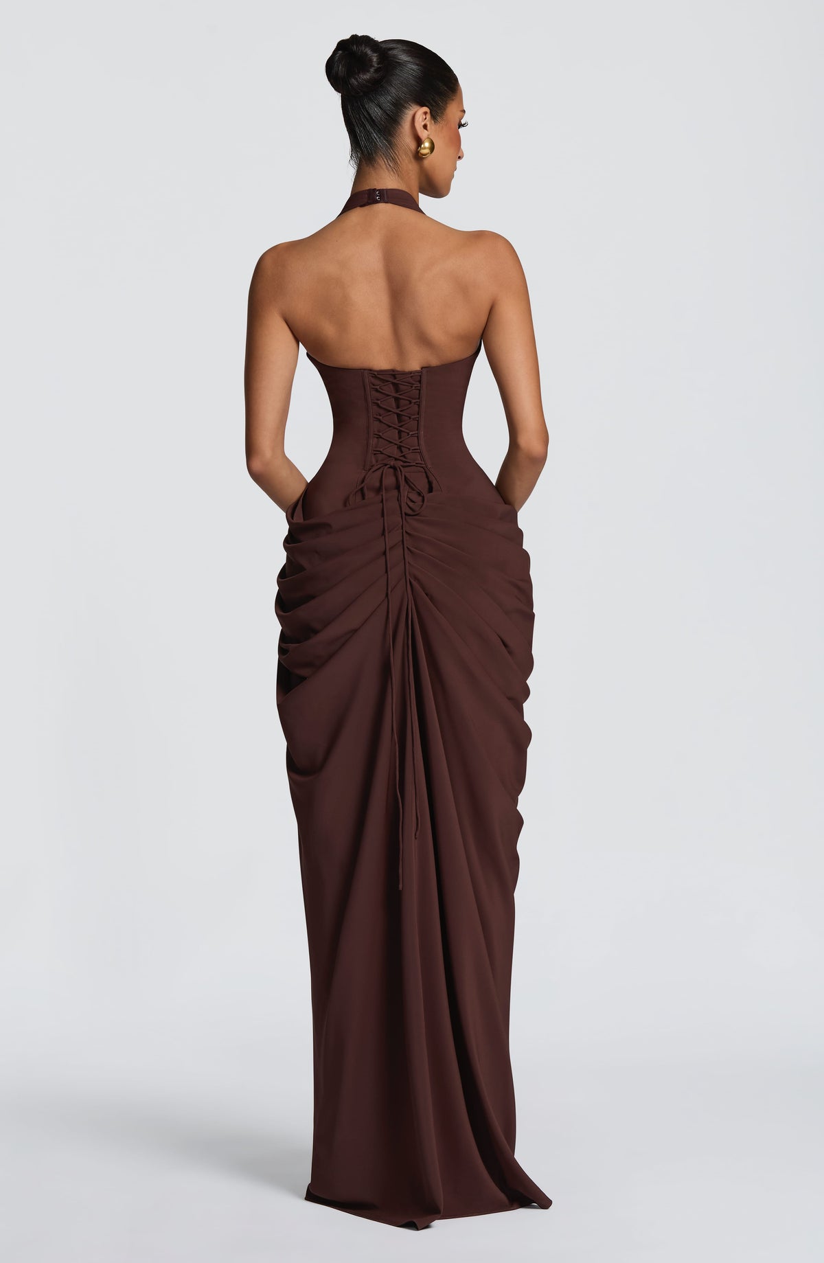 Belavie Minettella Maxi Dress - Plum Brown