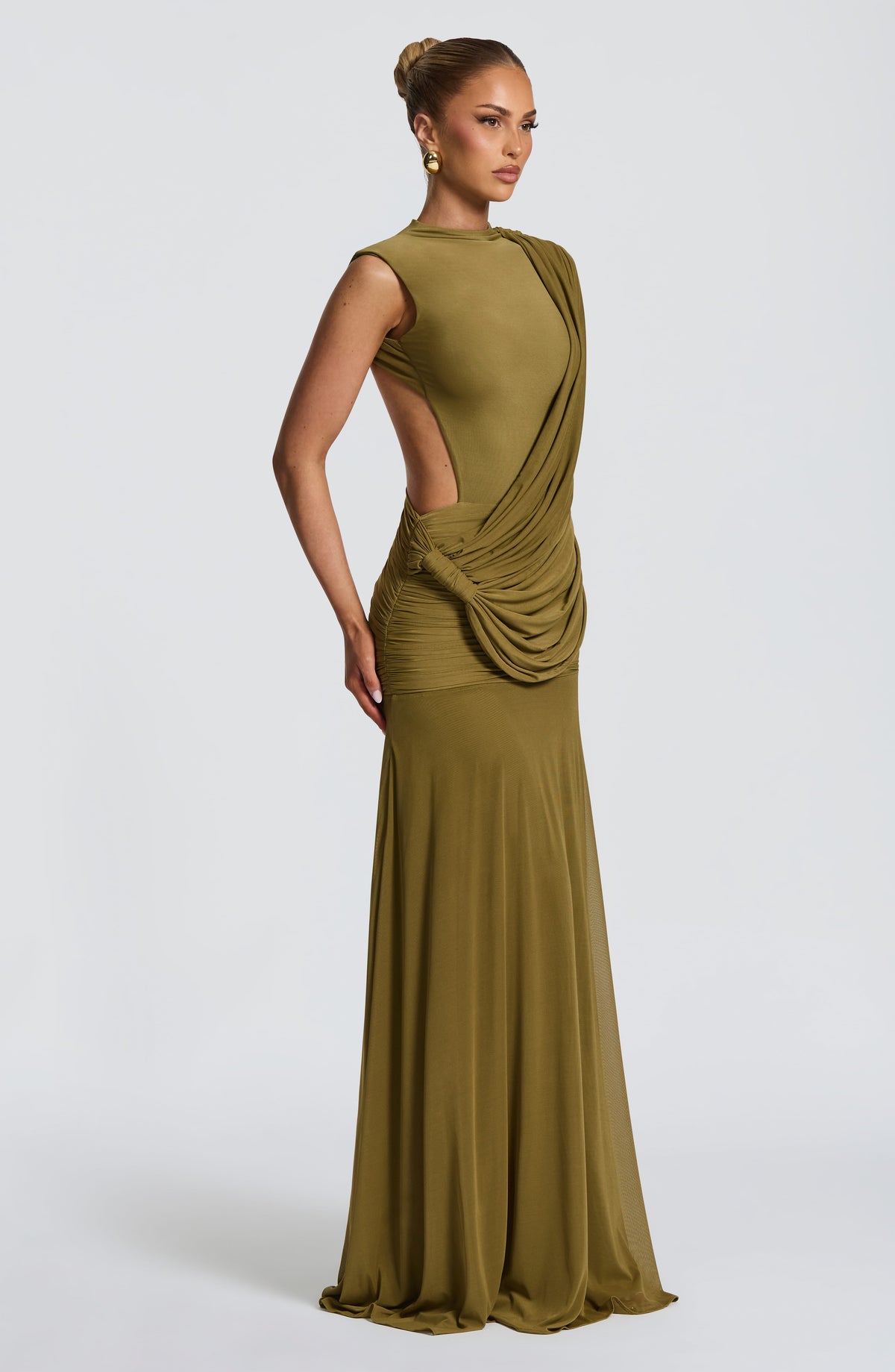 Belavie Mireyella Maxi Dress - Deep Olive