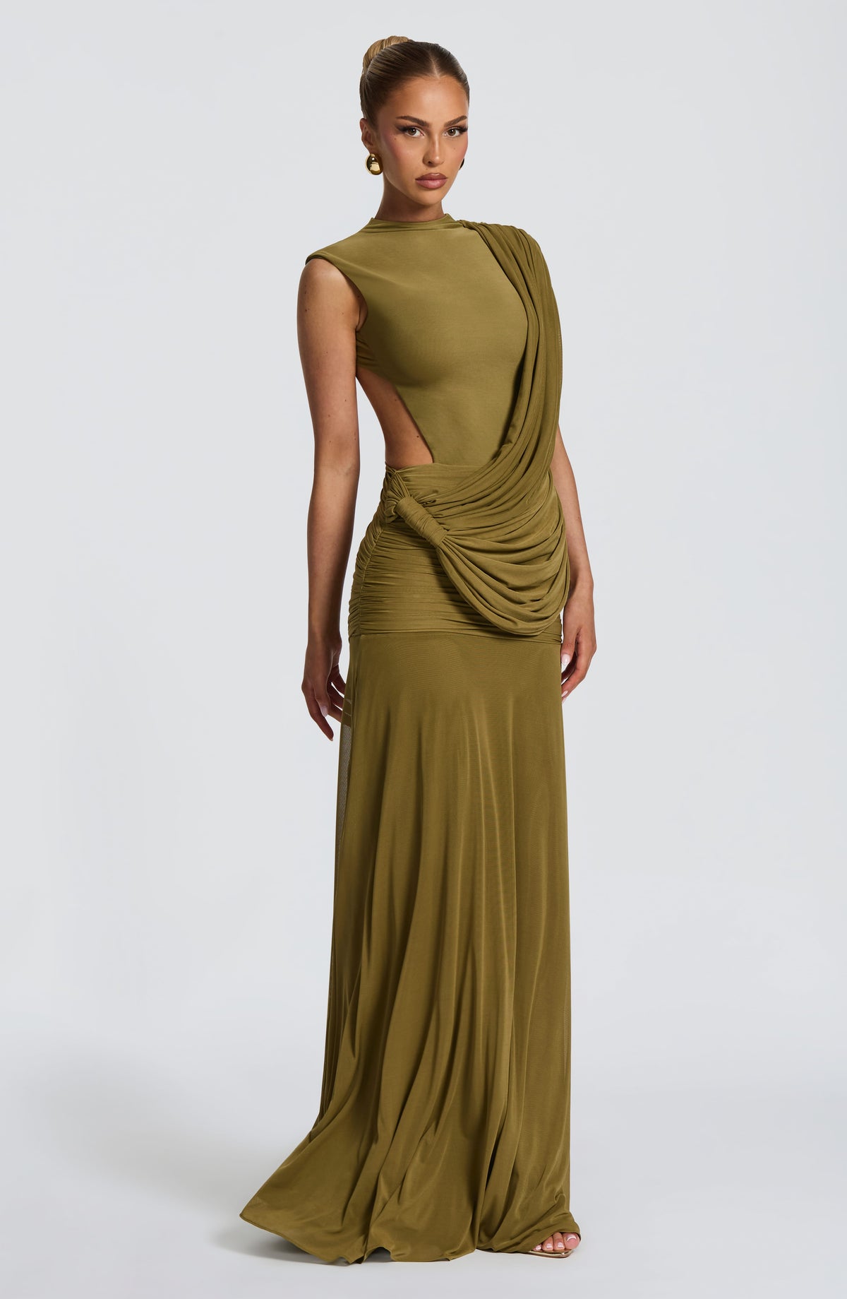 Belavie Mireyella Maxi Dress - Deep Olive