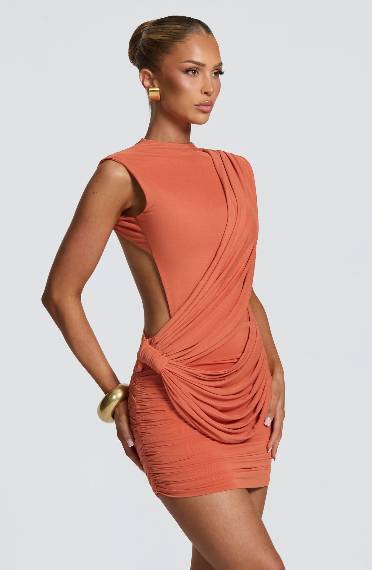 Belavie Mireyella Mini Dress - Burnt Orange
