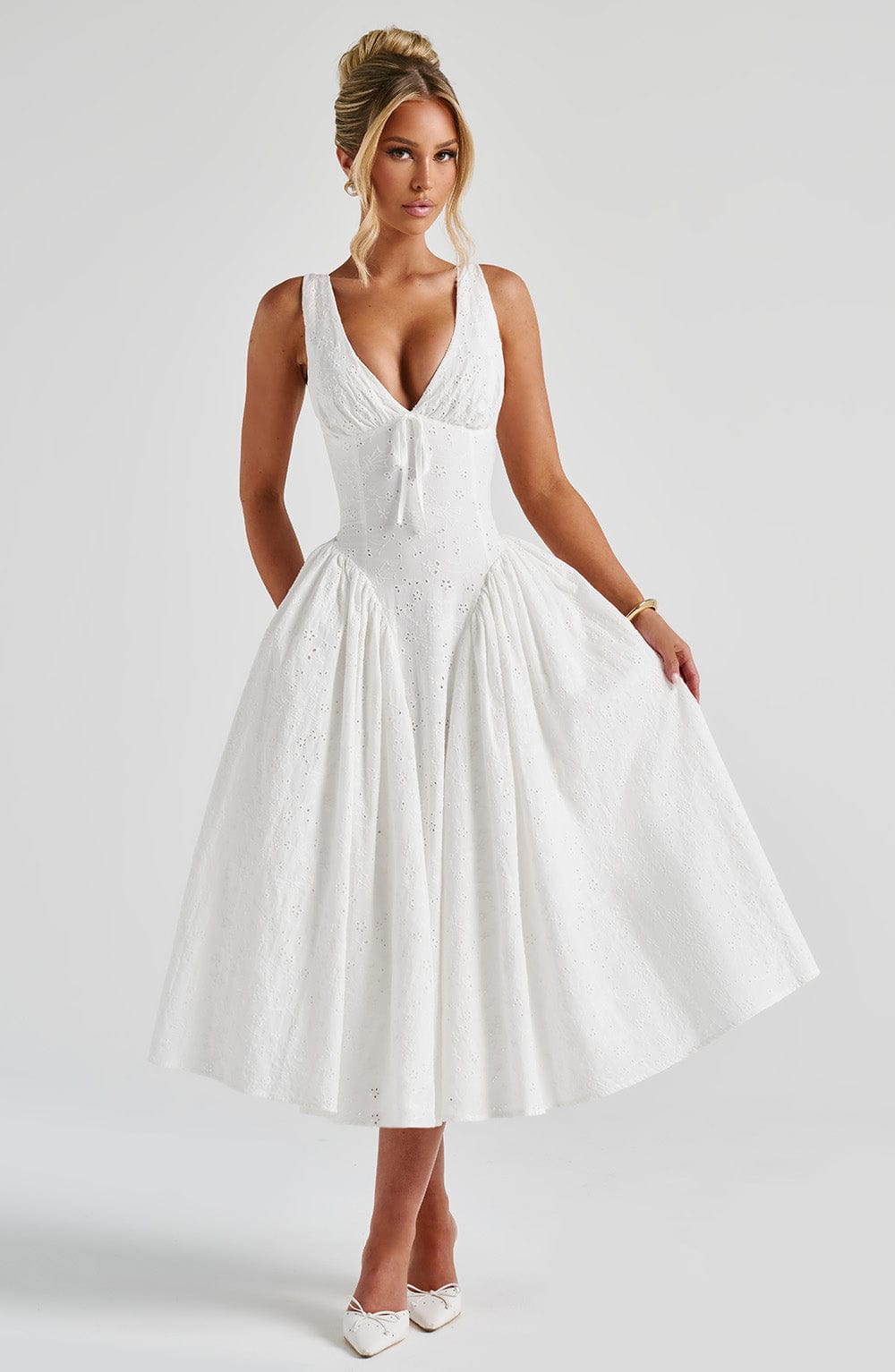 Belavie Monroella Midi Dress - Ivory