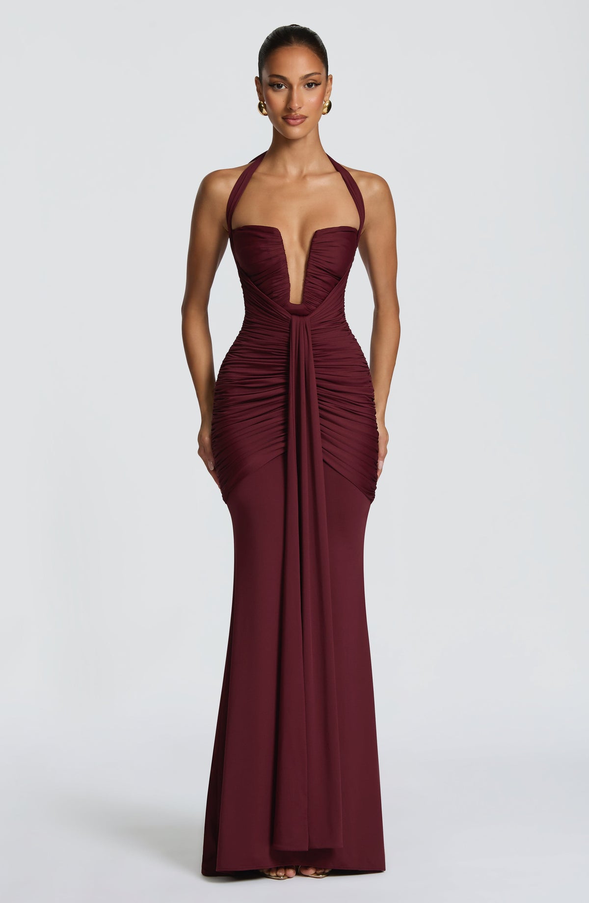 Belavie Morriganne Maxi Dress - Cherry Lacquer