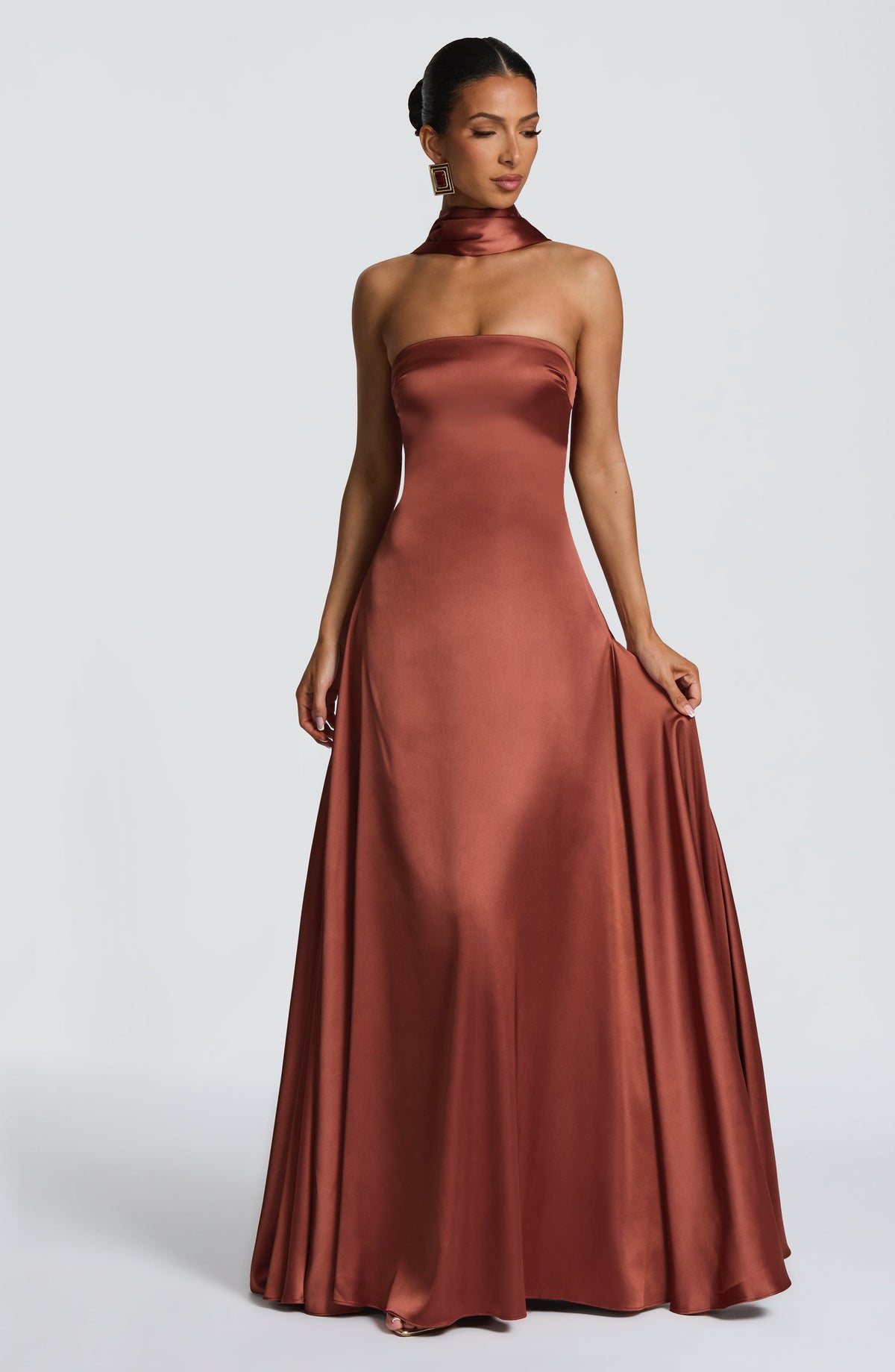 Belavie Morvenne Maxi Dress - Rust