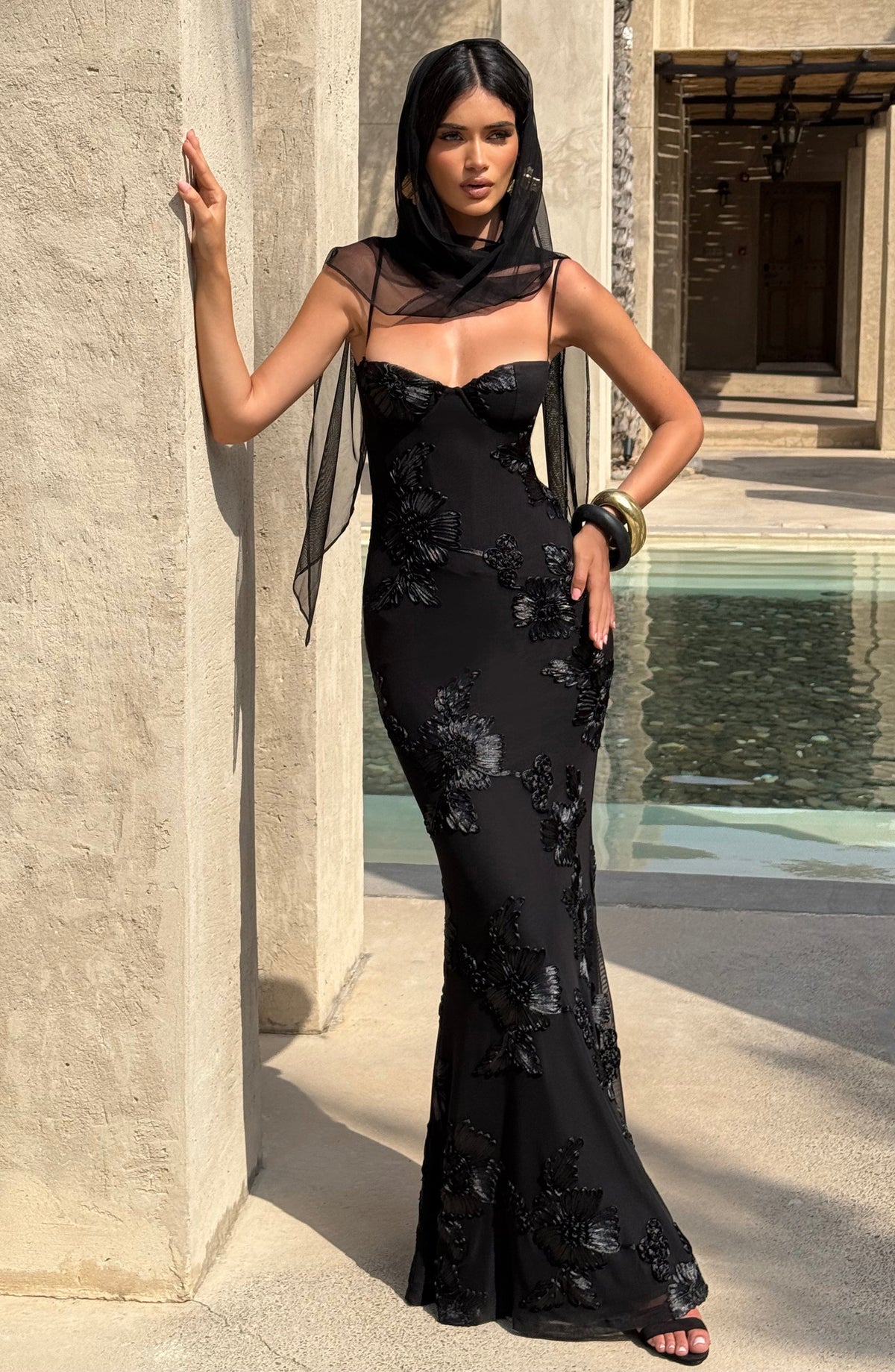 Belavie Nefertitia Maxi Dress - Black