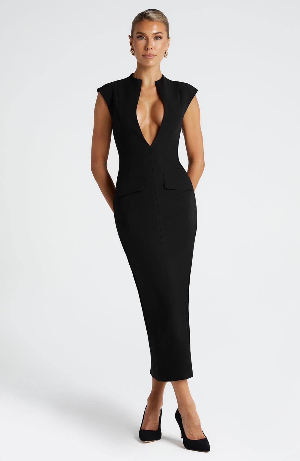 Belavie Nelliella Midi Dress - Black