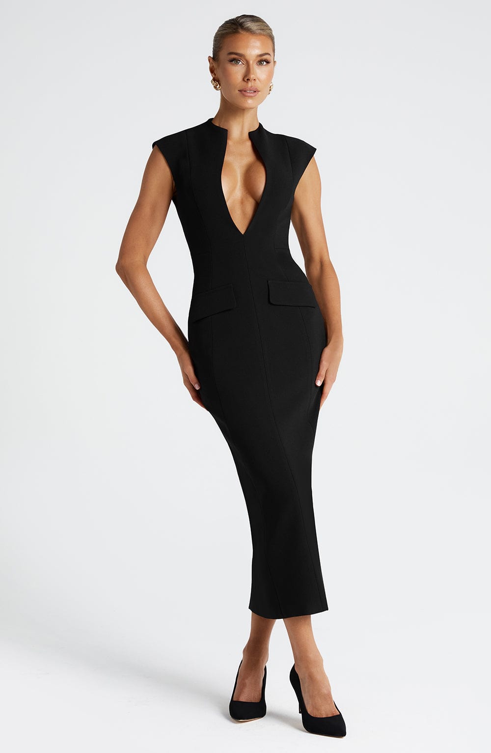 Belavie Nelliella Midi Dress - Black