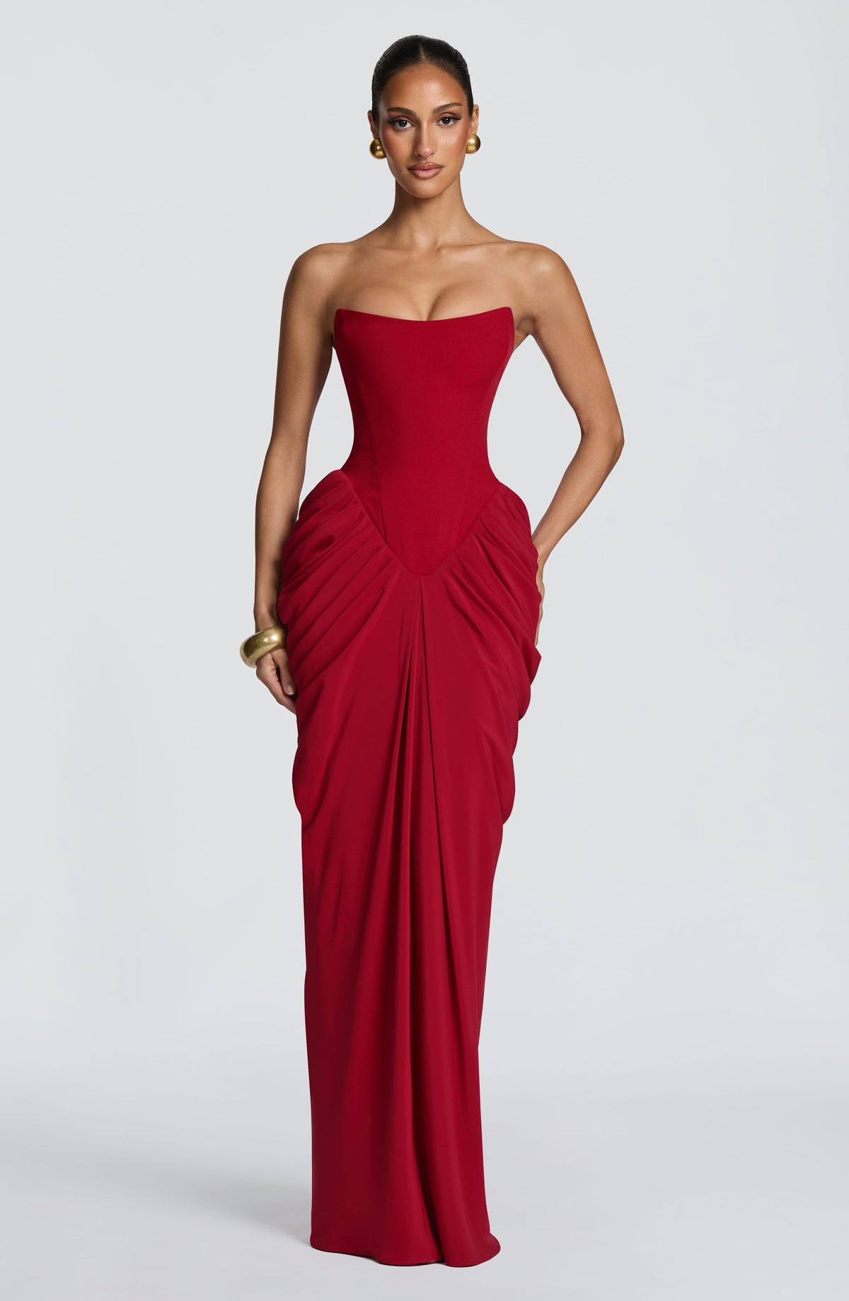 Belavie Nourella Maxi Dress - Deep Red