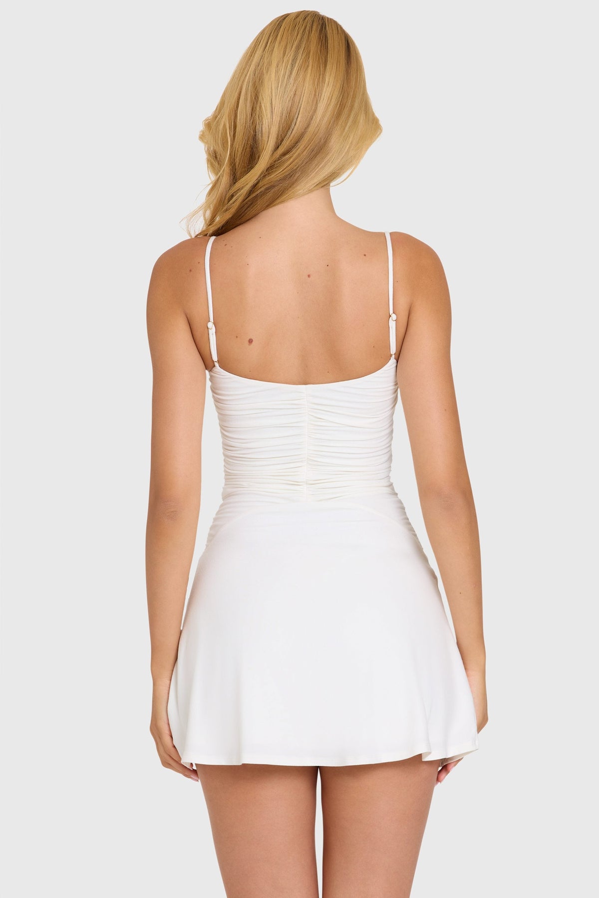 Belavie Annelia Modal Mini Dress in White