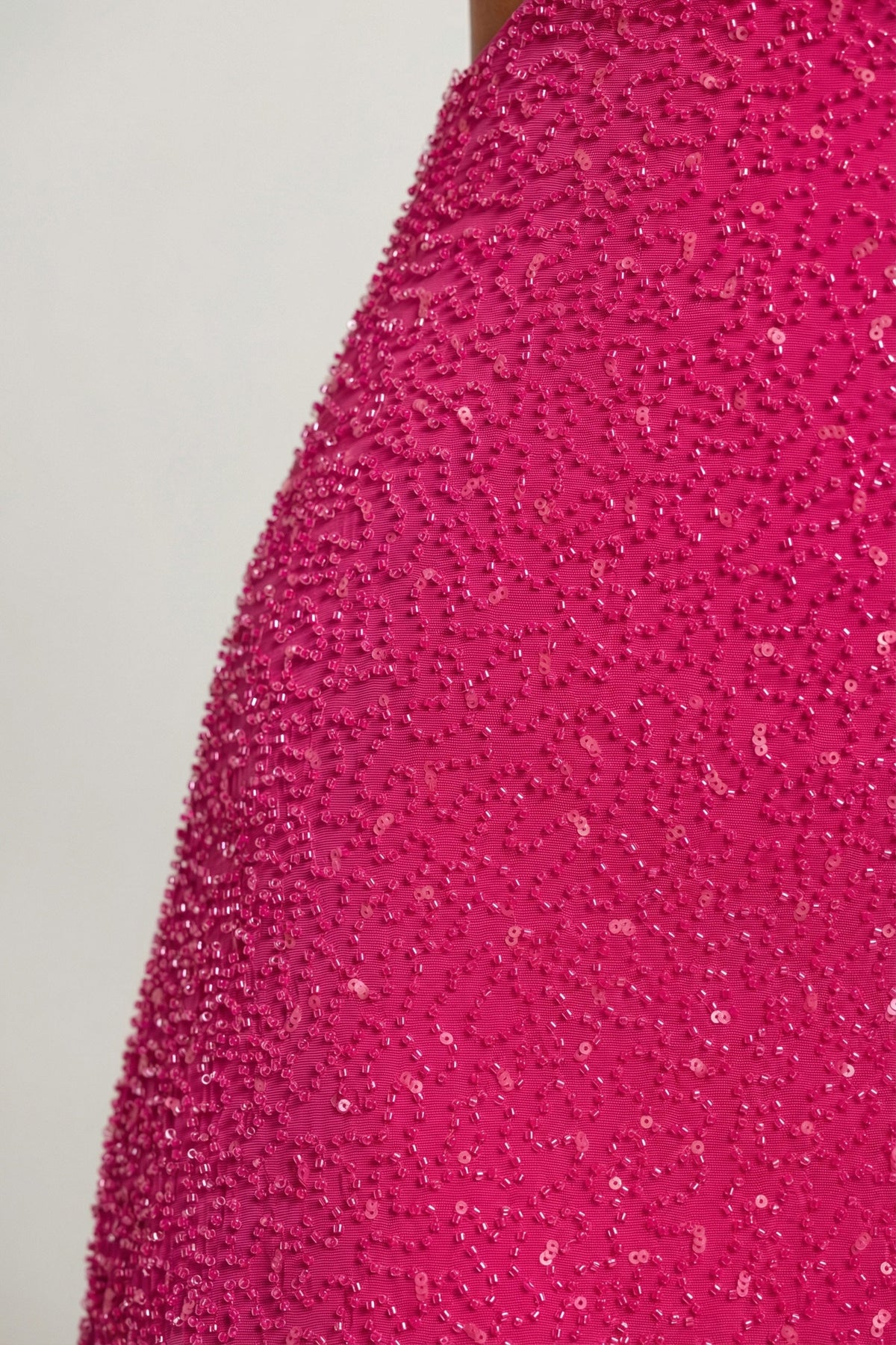 Belavie Emilien Embellished Cut Out Mini Dress in Fuschia