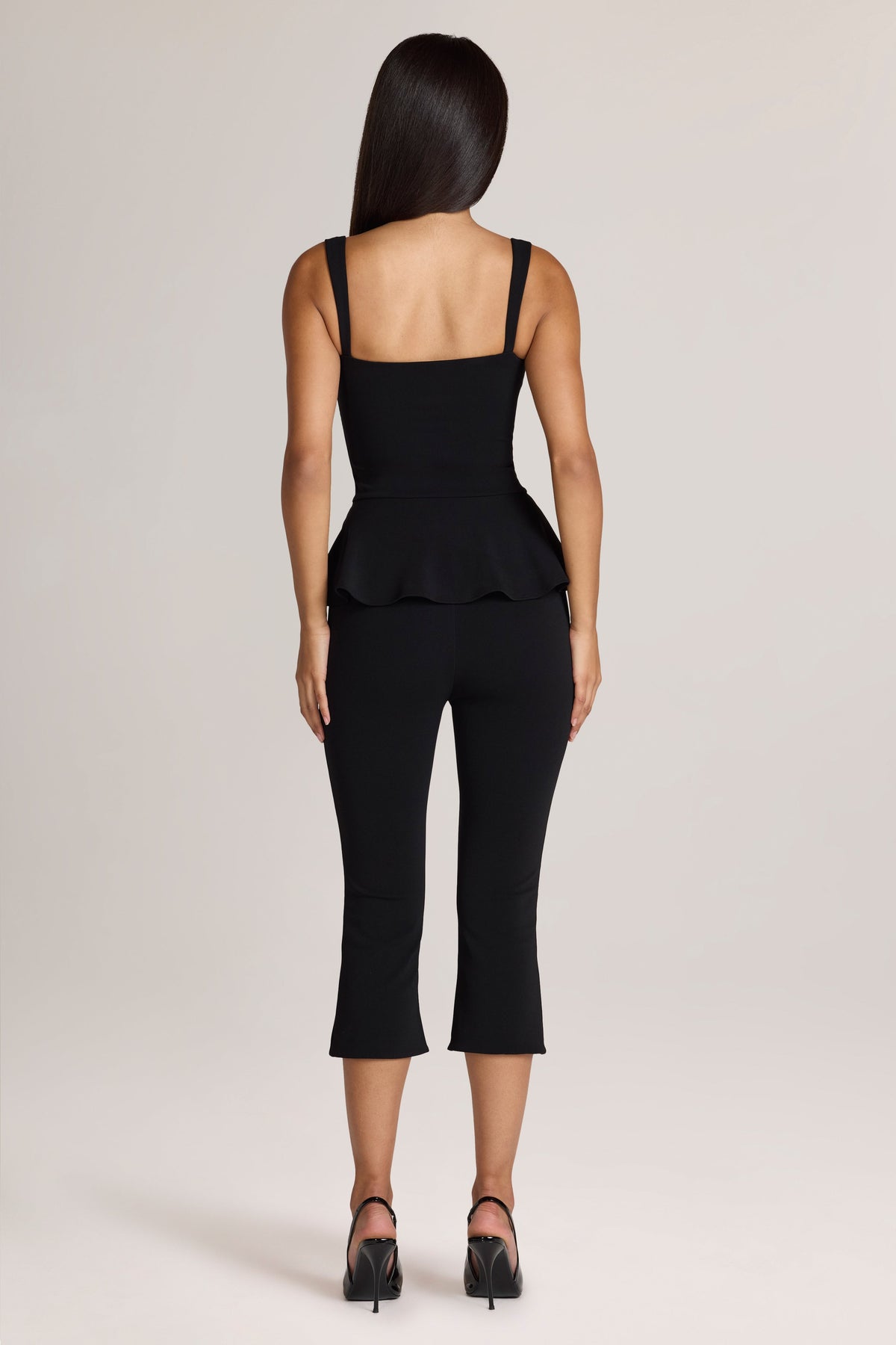 Belavie Geone Ponte Capri Trousers in Black