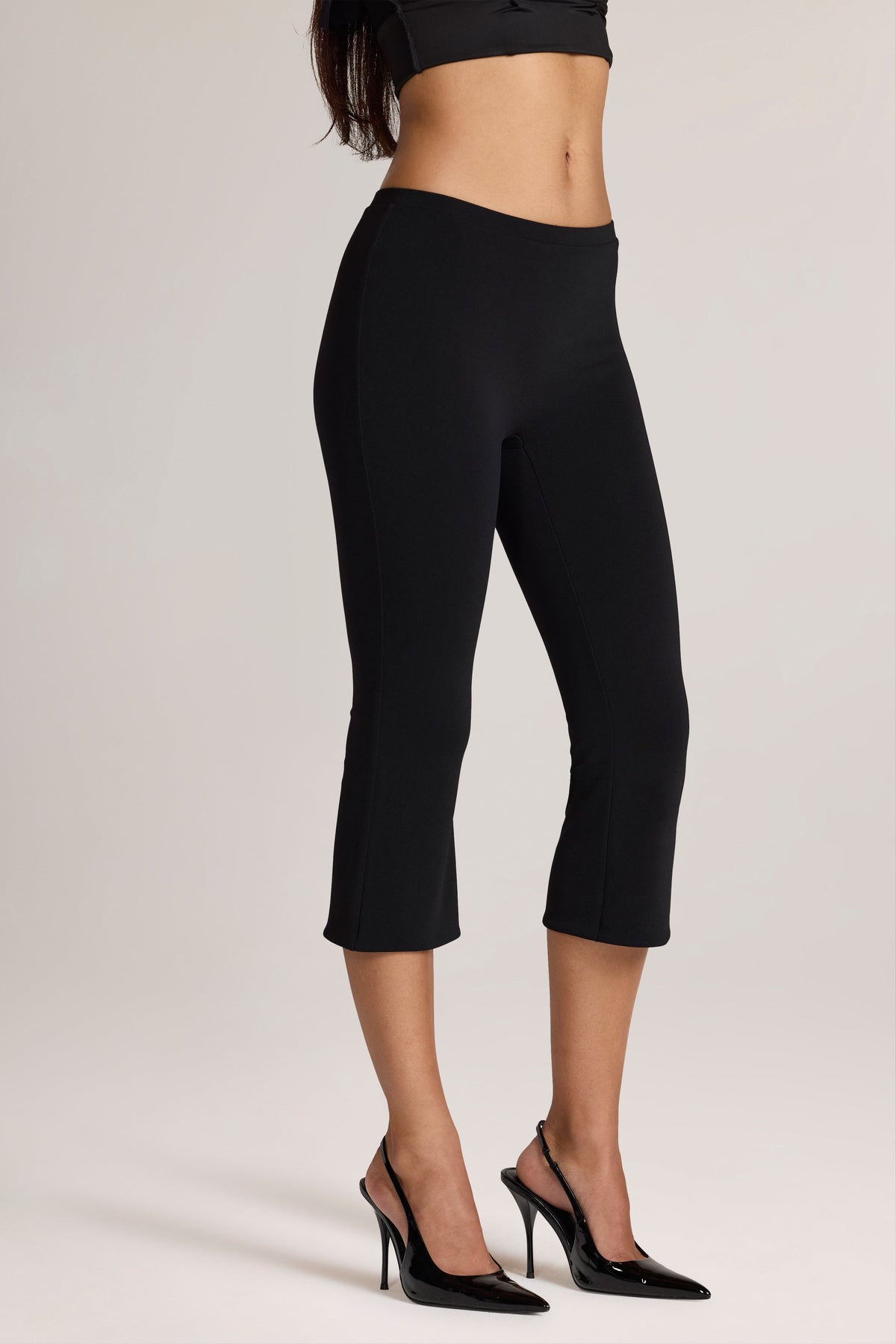 Belavie Geone Ponte Capri Trousers in Black