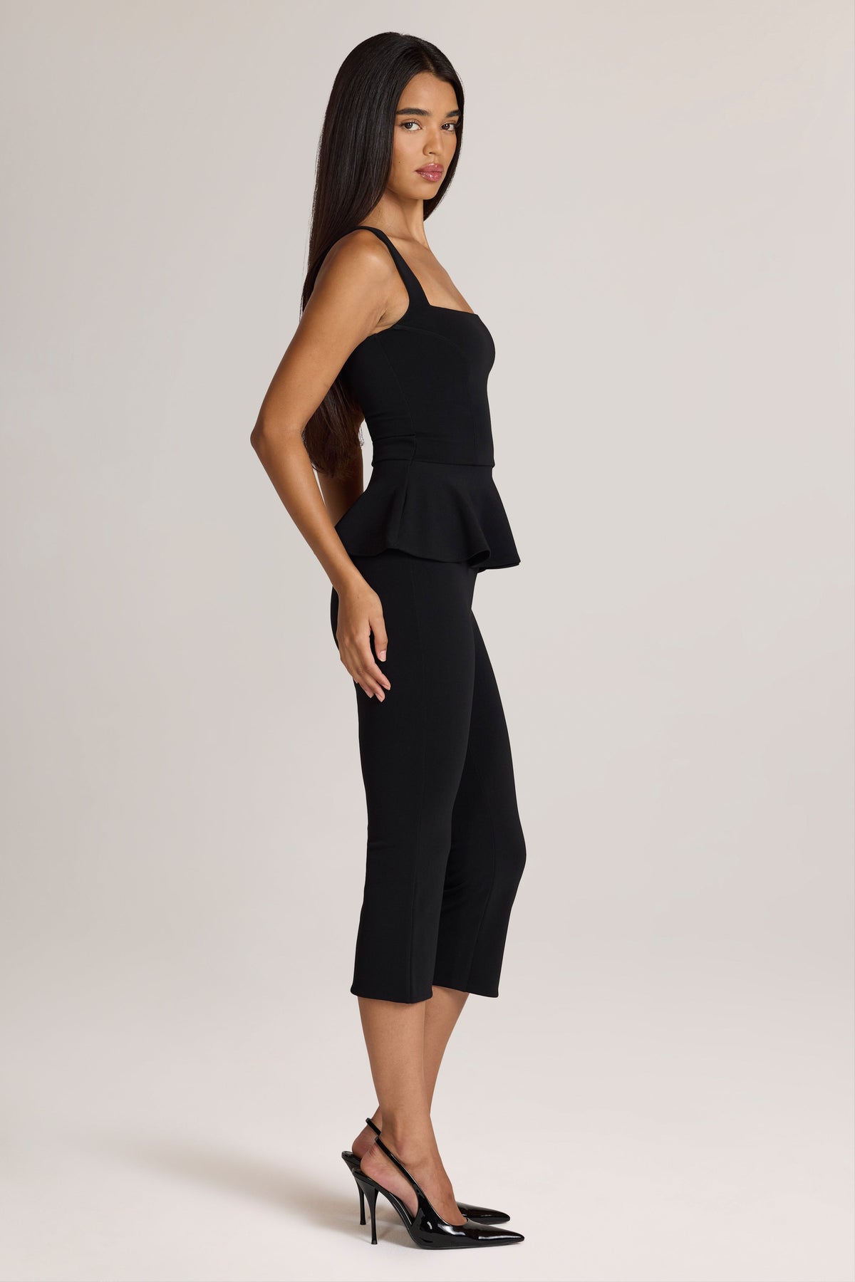 Belavie Geone Ponte Capri Trousers in Black