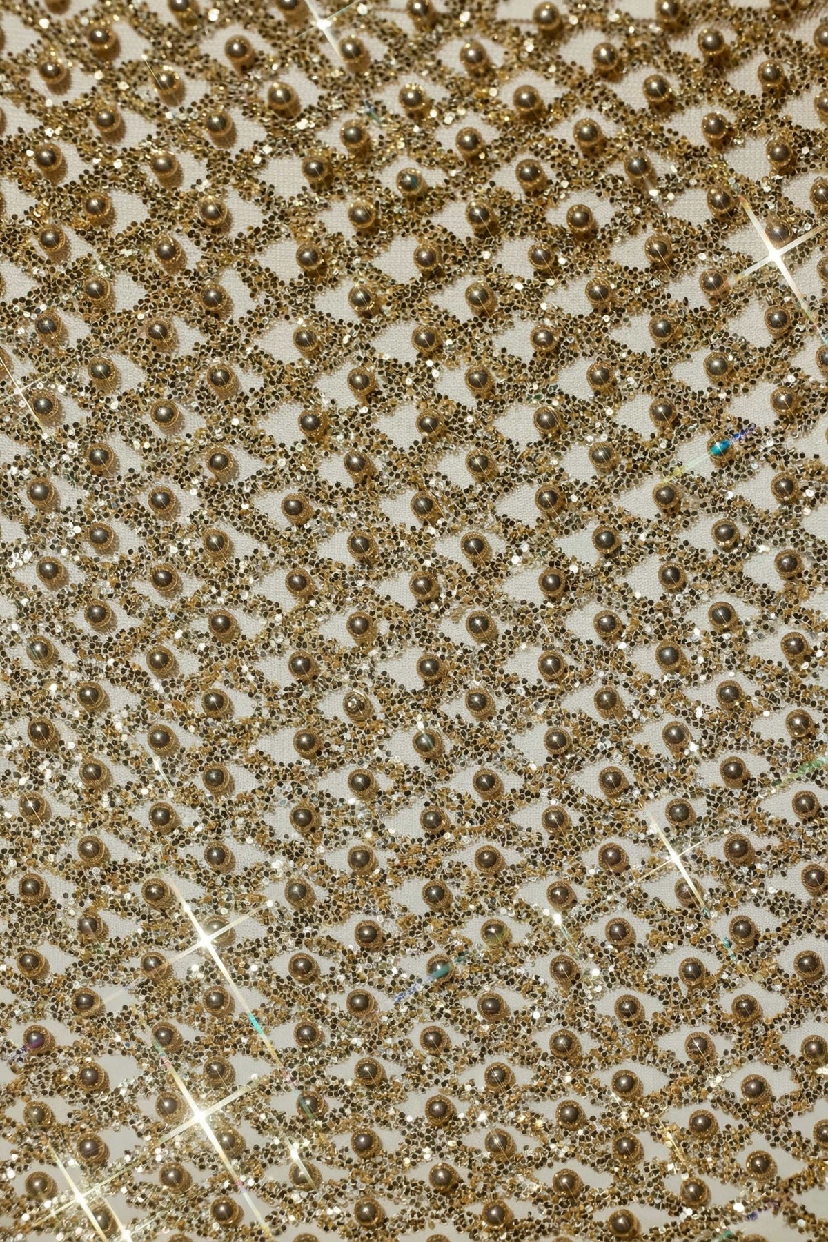 Belavie Jianne Embellished Low-Rise Mini Skirt in Gold