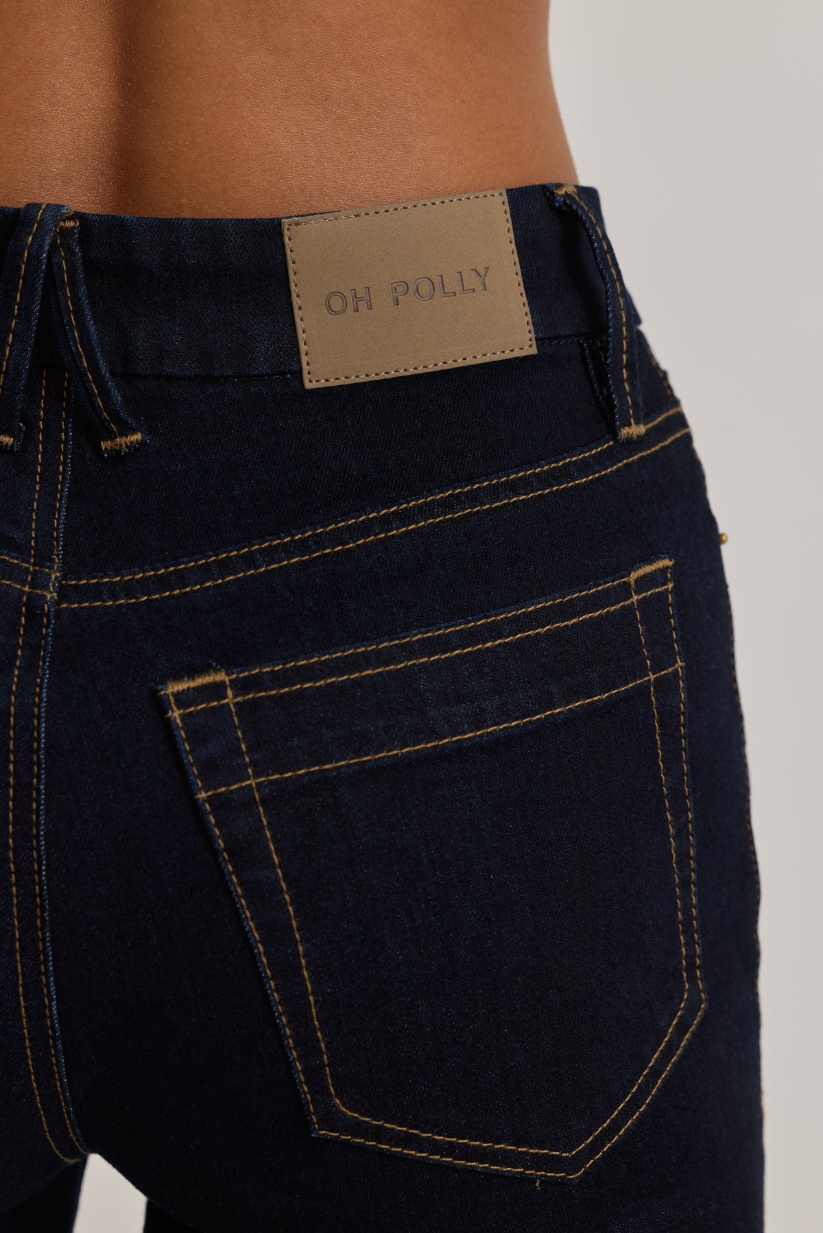 Belavie Lole High-Rise Flared Jeans in Dark Wash