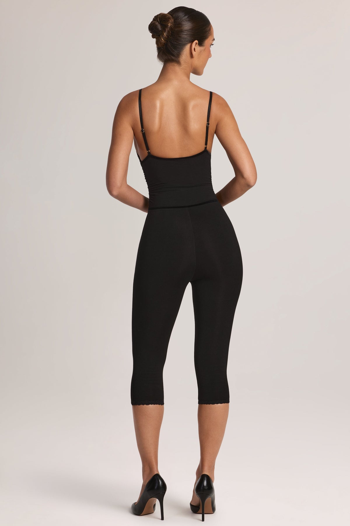 Belavie Louetta Modal Capri Jumpsuit in Black