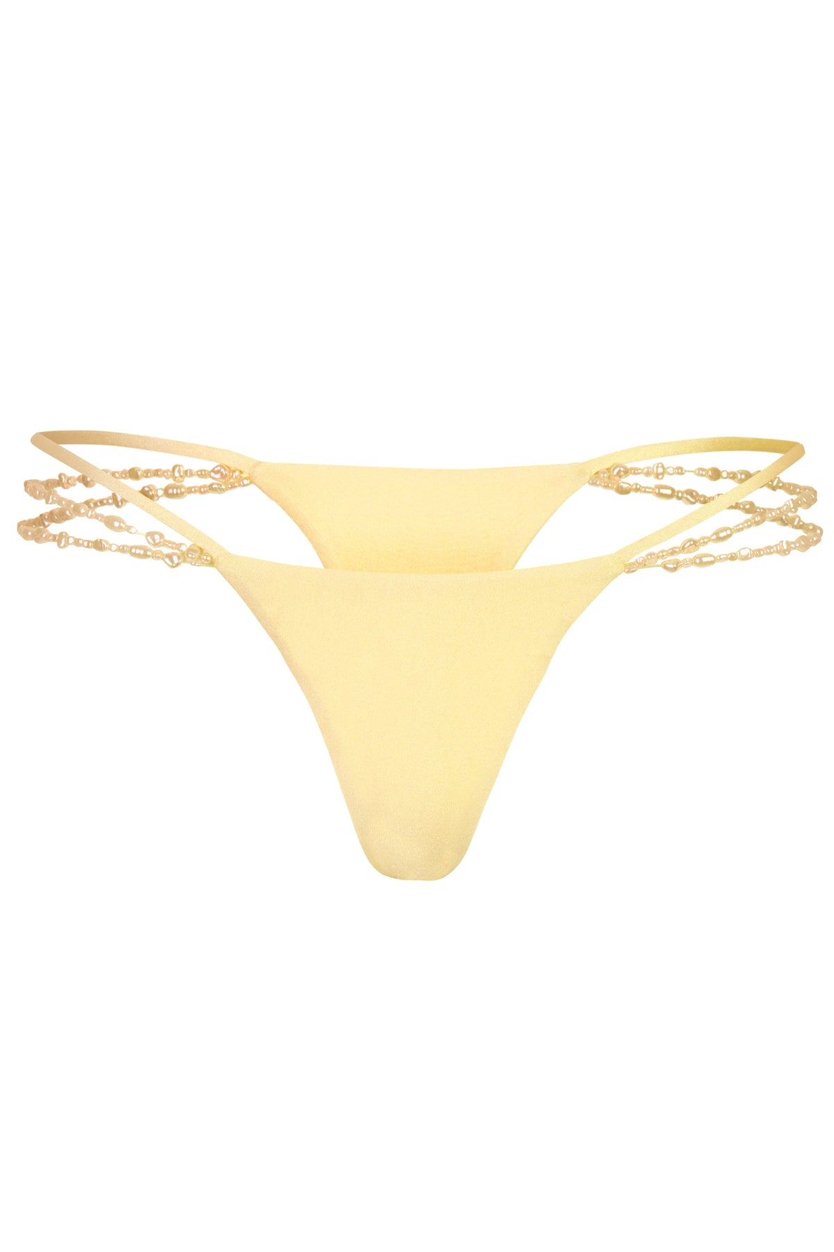 Belavie Litie Multi-Strap Cheeky Bikini Bottoms in Lemon