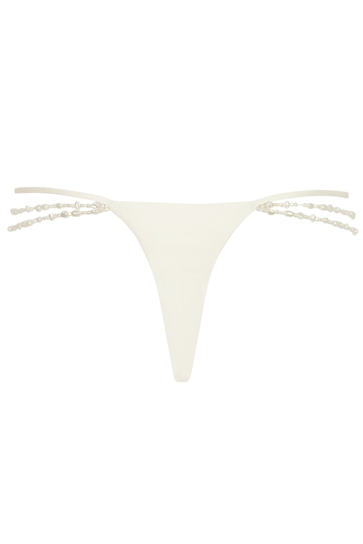 Belavie Litie Multi-Strap Cheeky Bikini Bottoms in Pearl