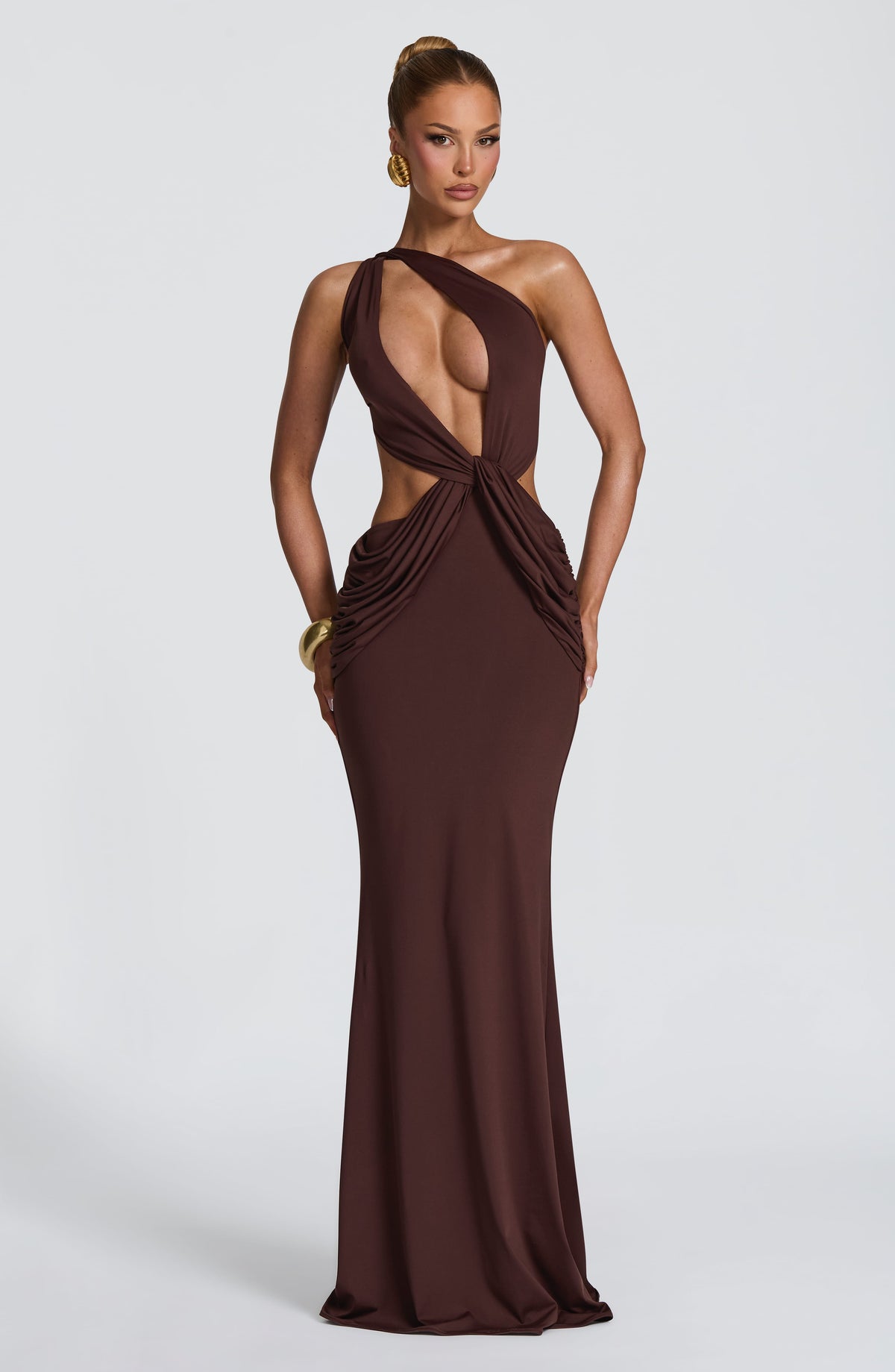 Belavie Onyxa Maxi Dress - Plum Brown