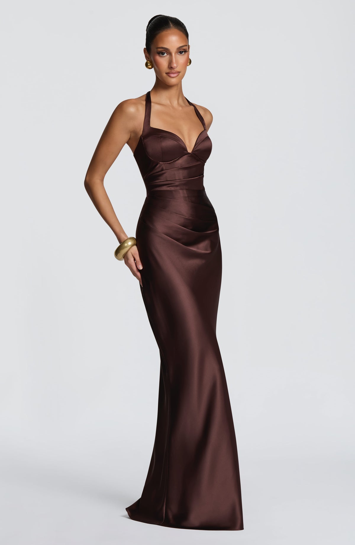 Belavie Opheliella Maxi Dress - Plum Brown