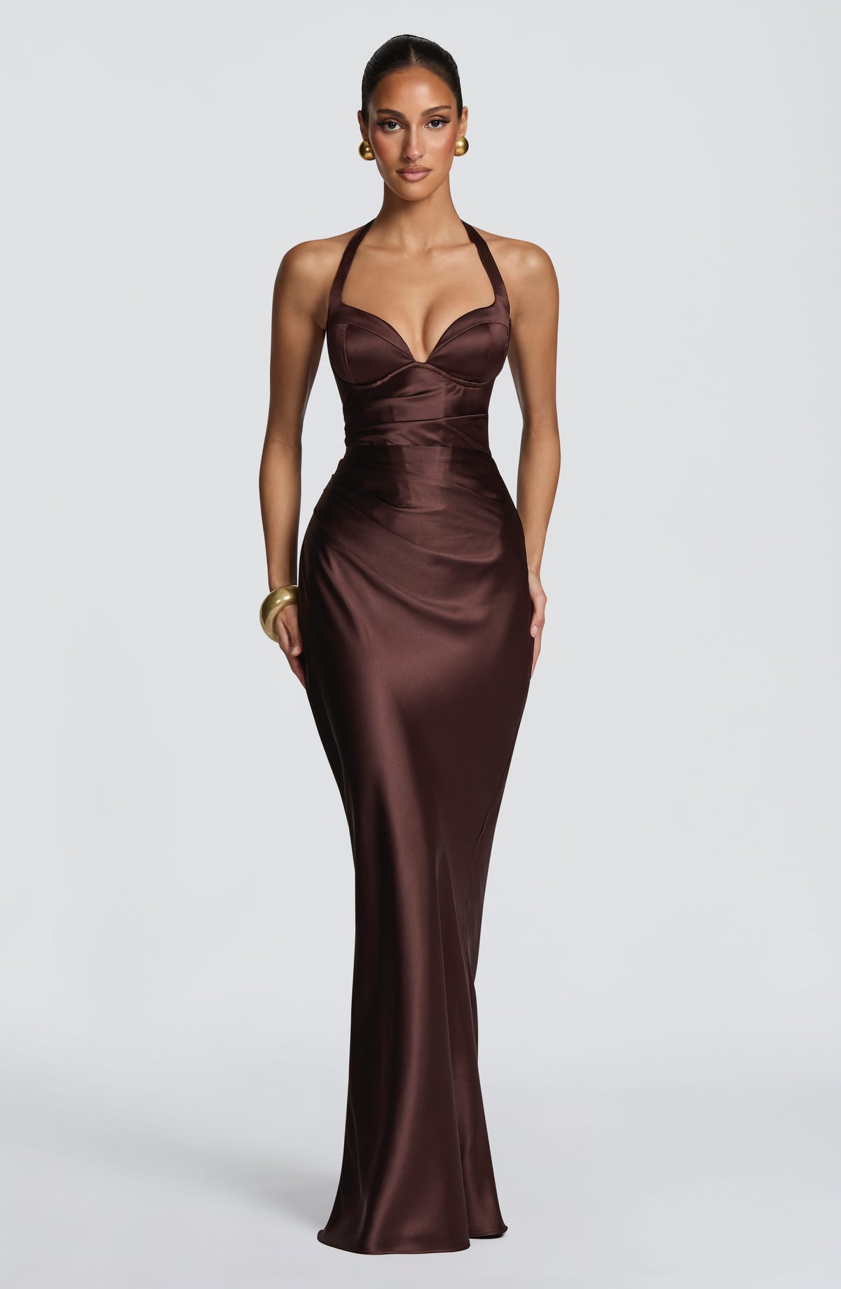 Belavie Opheliella Maxi Dress - Plum Brown